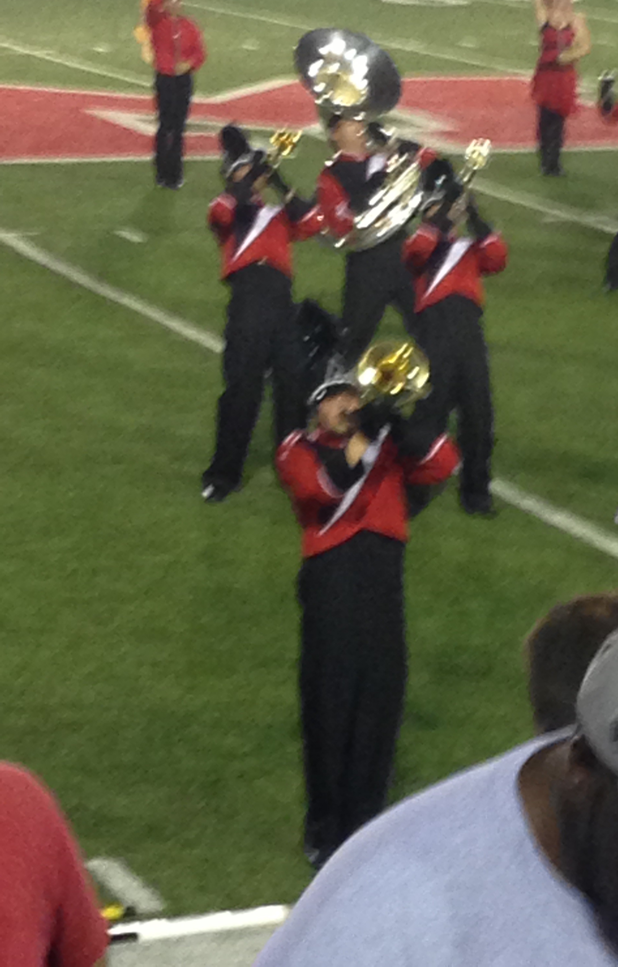 Jordan’s days with the Red Rebels marching Band