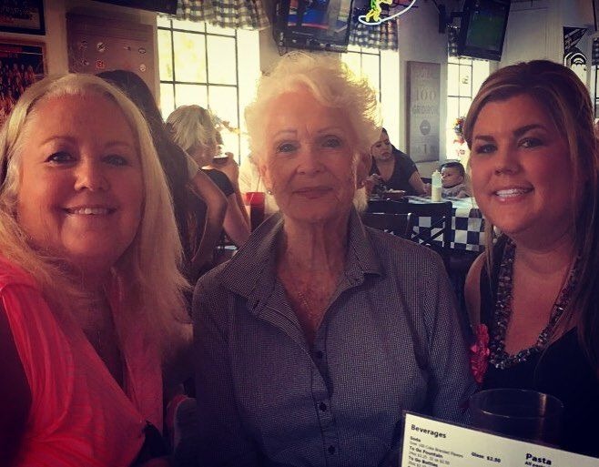 Lauren and Jareds Birthday, Tower Pizza, Solvang, Ca- Kaja, Carol and Lauren