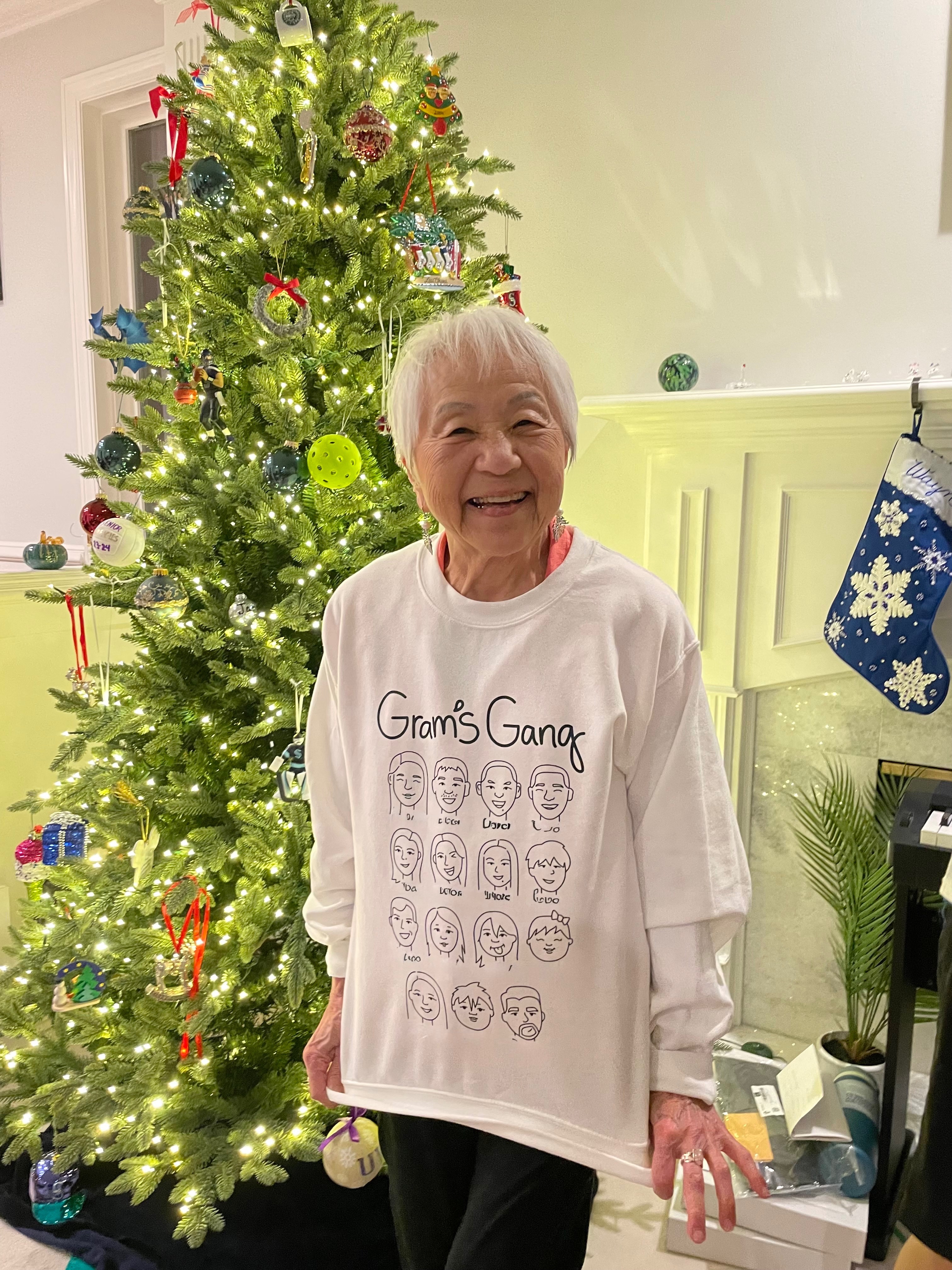 New Gram’s Gang sweatshirt for Christmas 2024