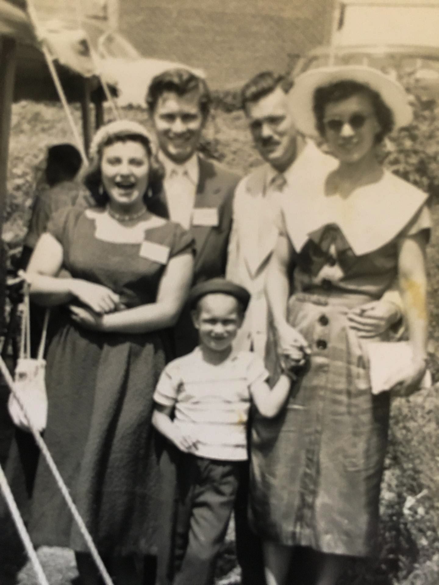 Margie & AT with my mom's parents and her older brother. They studied with my grandmother, Betty Lou Caton - they were the best spiritual grandparents.