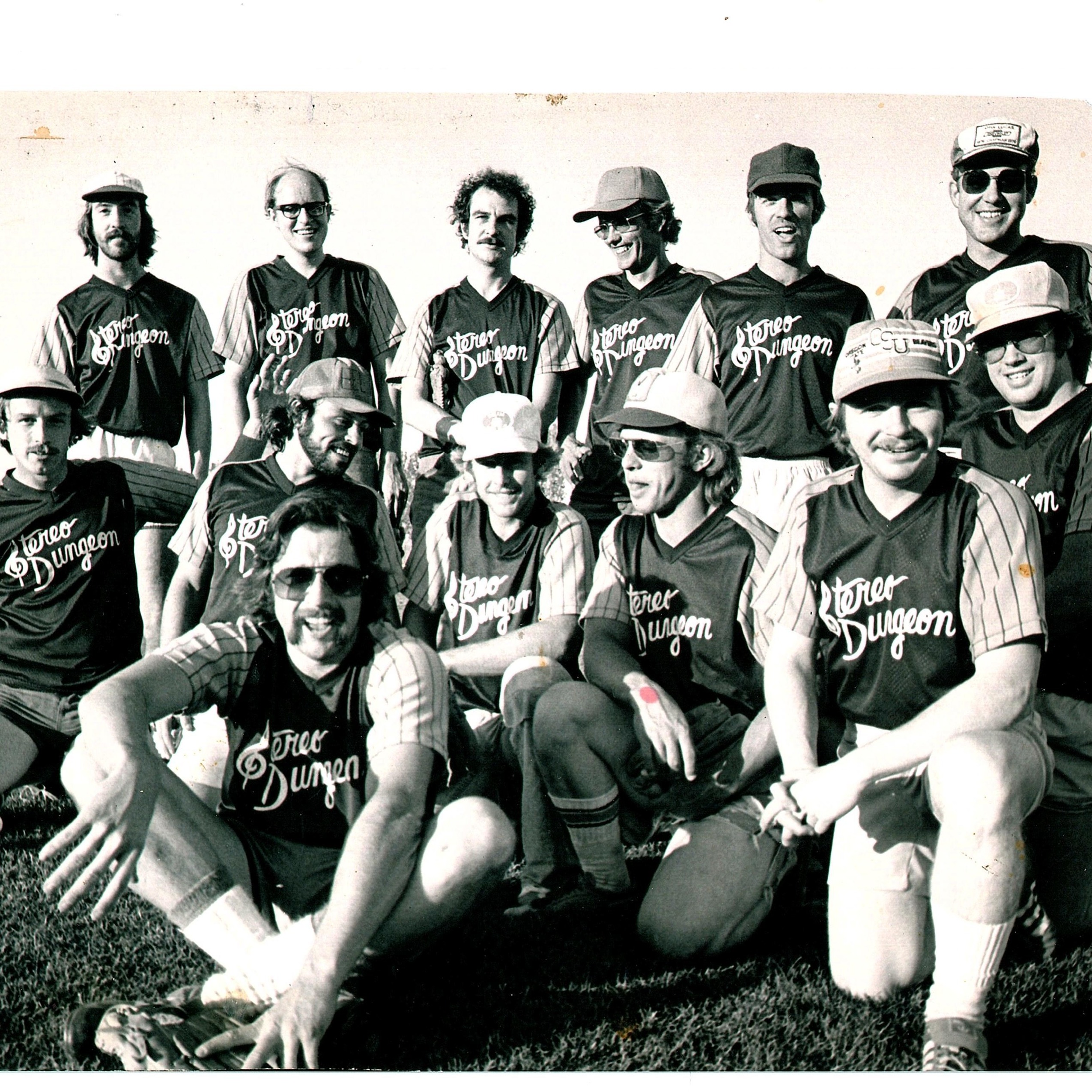 Stereo Dungeon softball team 1970's