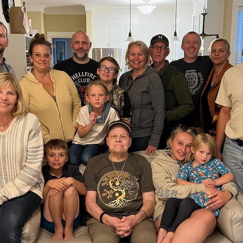 Bill and family , August 2023