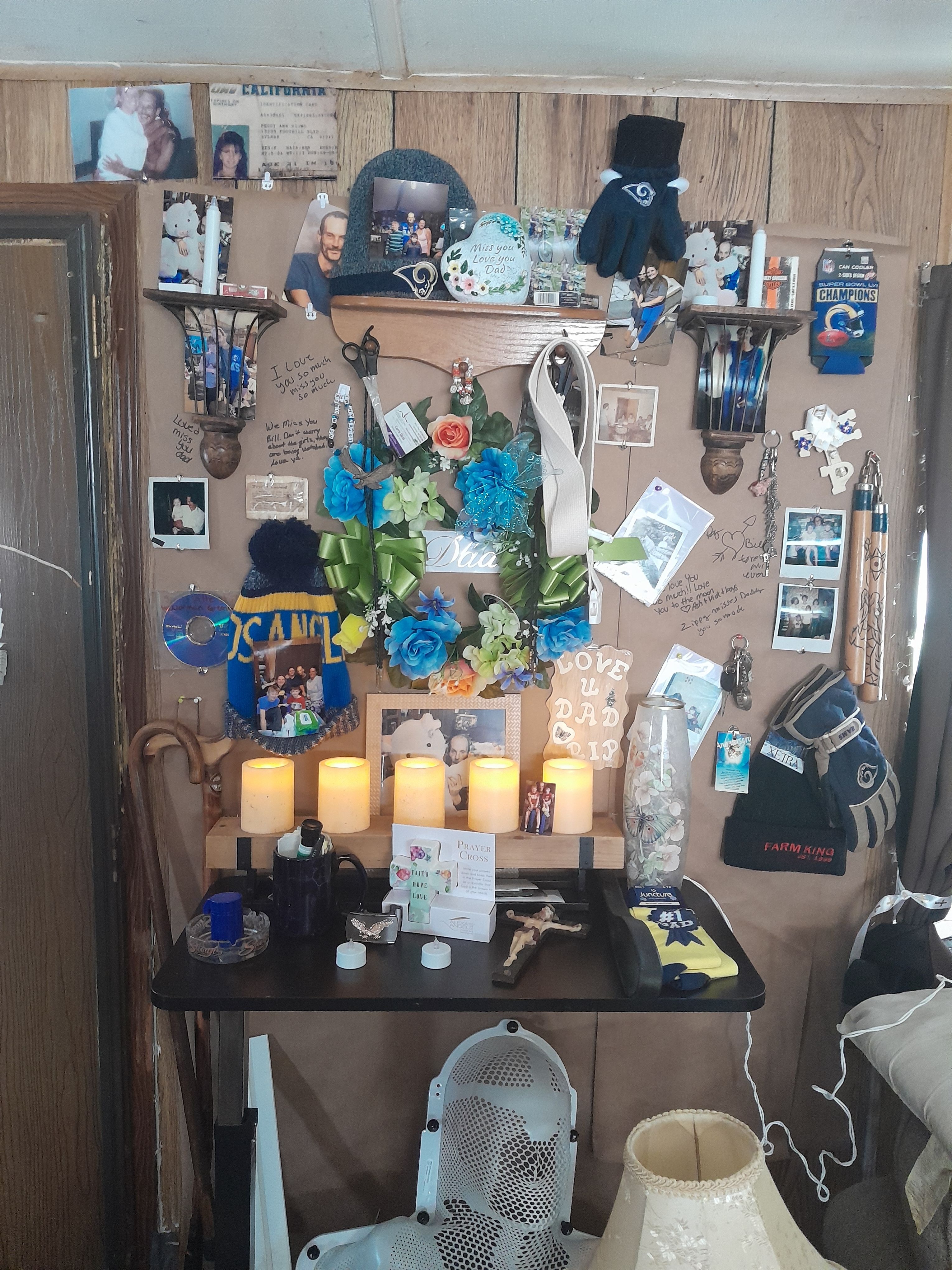 I made this memories  for me.  
For my husband. Bill Chandler 
We all miss him so much.  An we love him so much.   