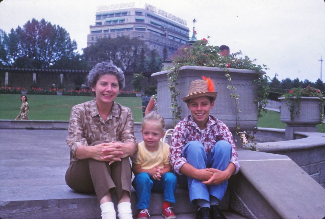 Mom, Nancy and Terry on vacation in Canada
