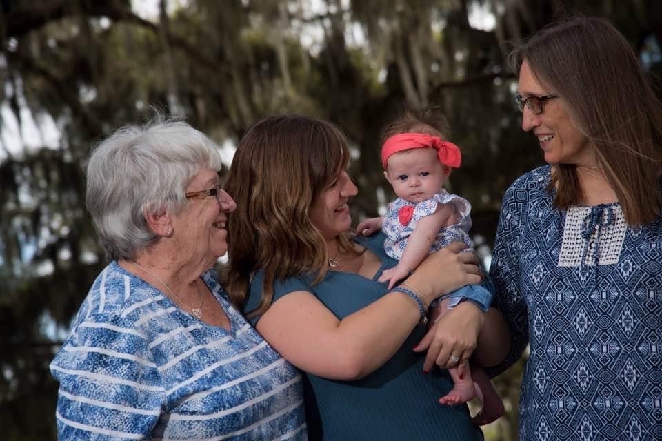 Grammie, Beth, Emma, and me showing 4 generations of her lineage. She loved all her grandchildren so much and worried about them knowing she was passing.