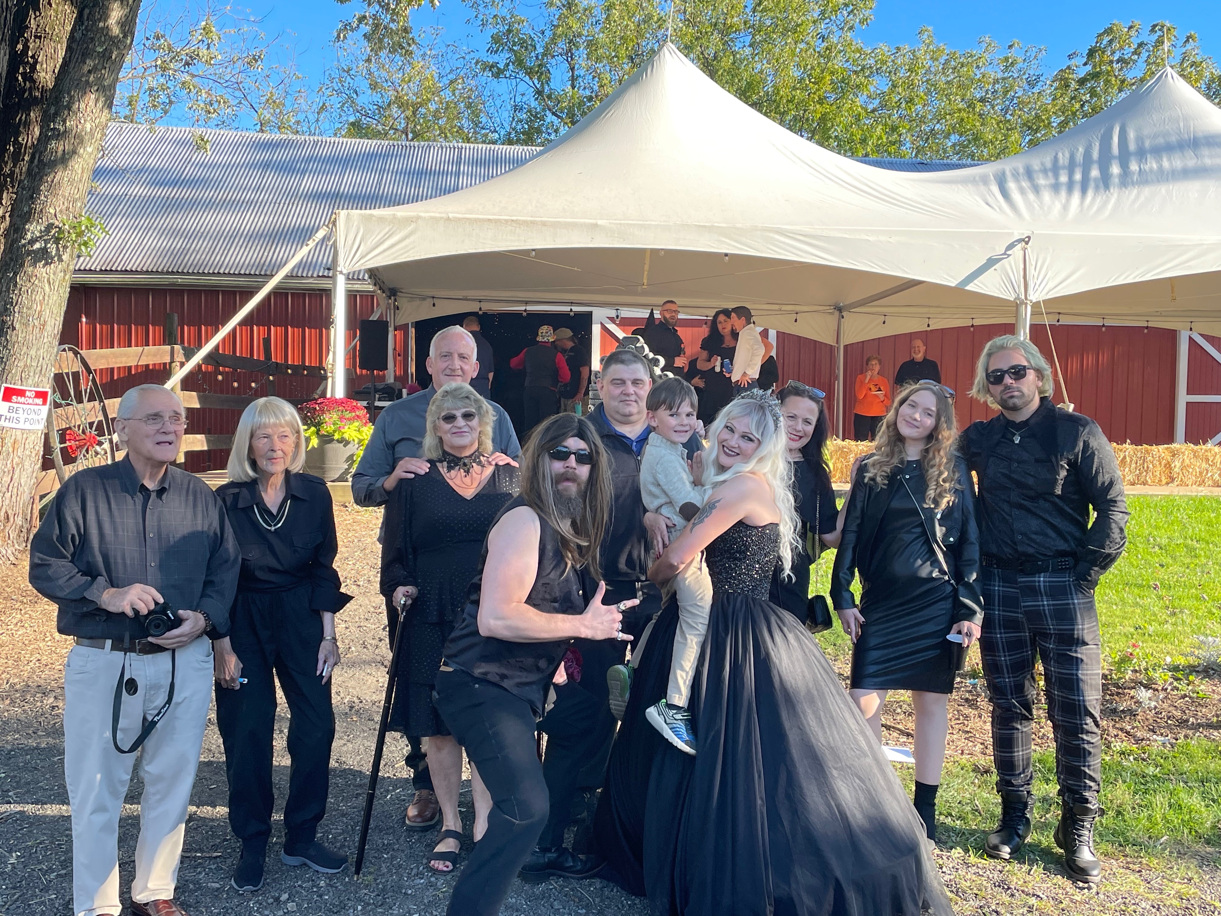 Stacie’s gothic wedding (Amanda was so excited to dress up for this)