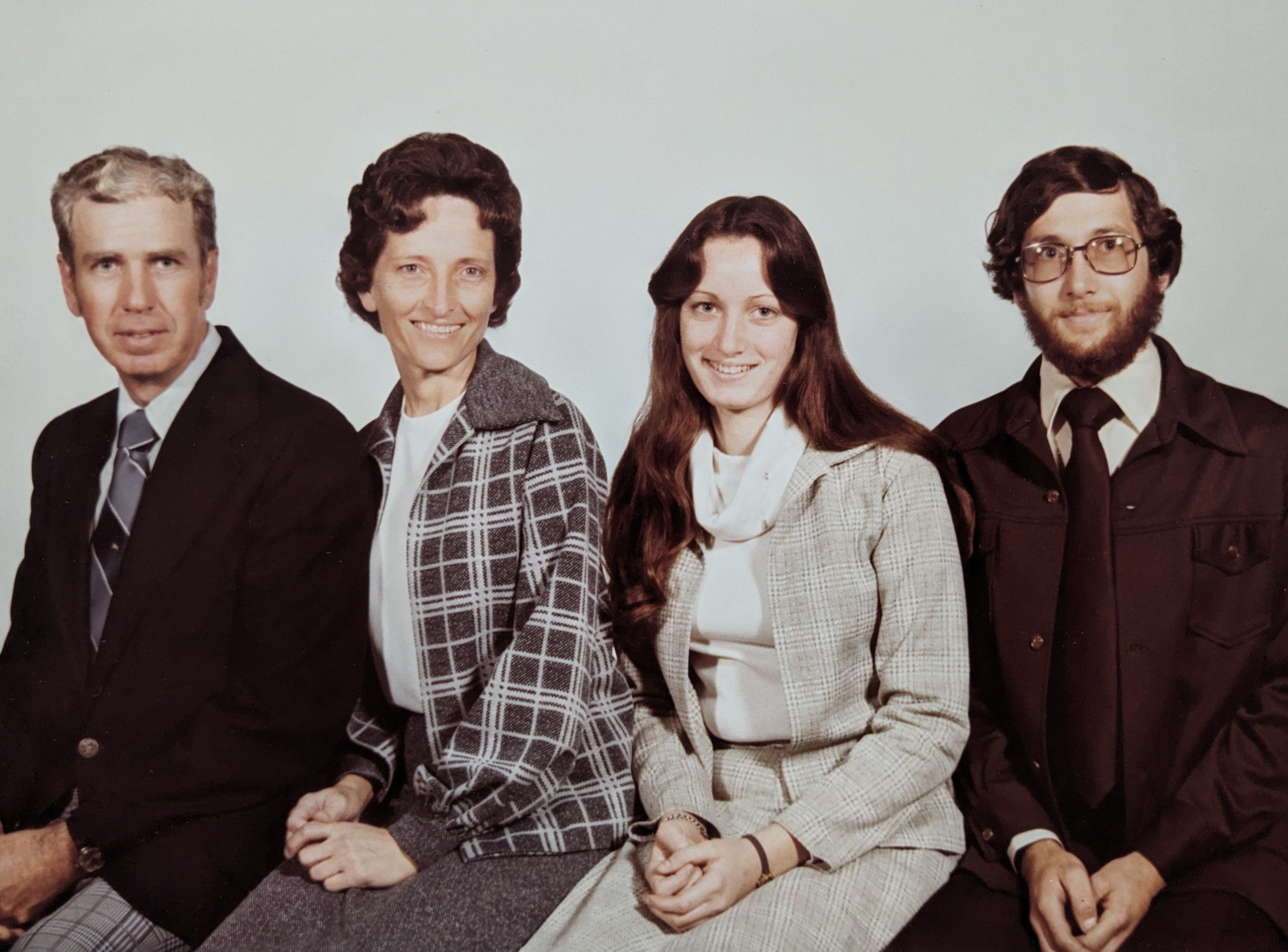 Emmett with his wife, Carolyn; daughter, Connie; and son, Dwayne. 