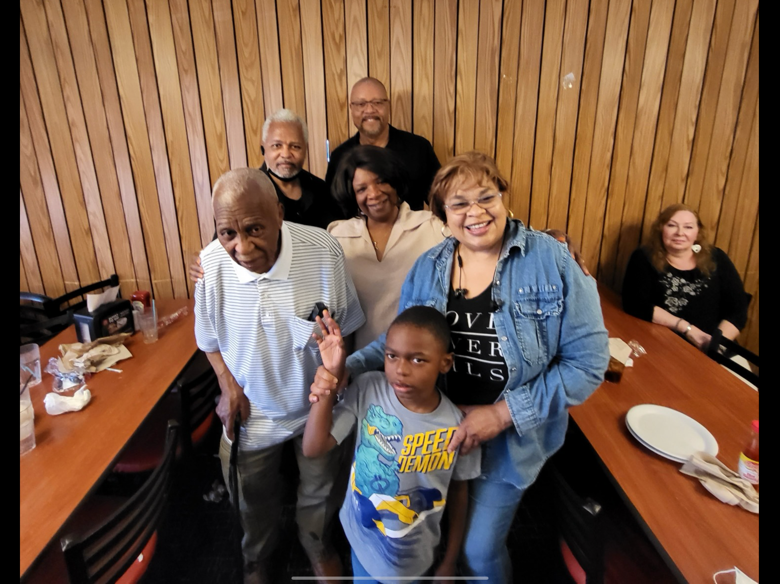 Daddy,Ahmad, Dwayne,Pat, Mimi, Grayson