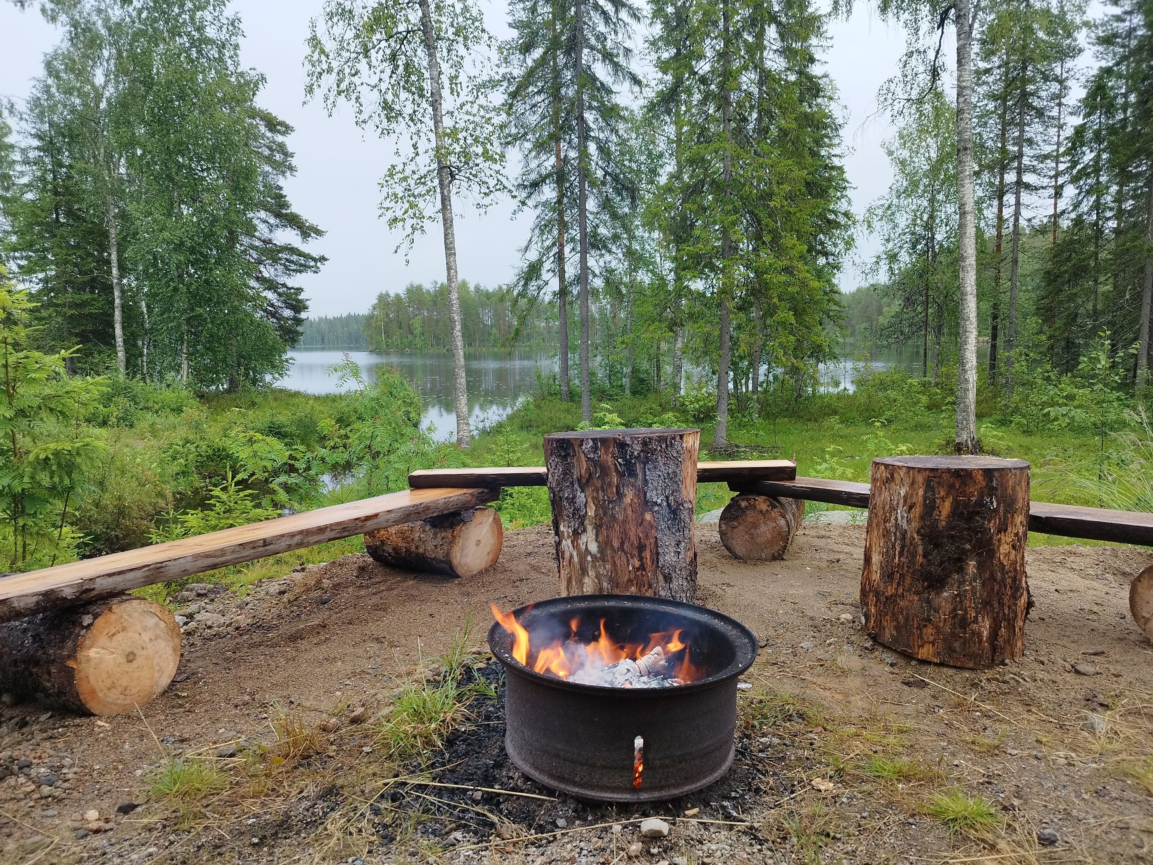 Jounin rakas paikka "laavuranta" kesällä 2023.