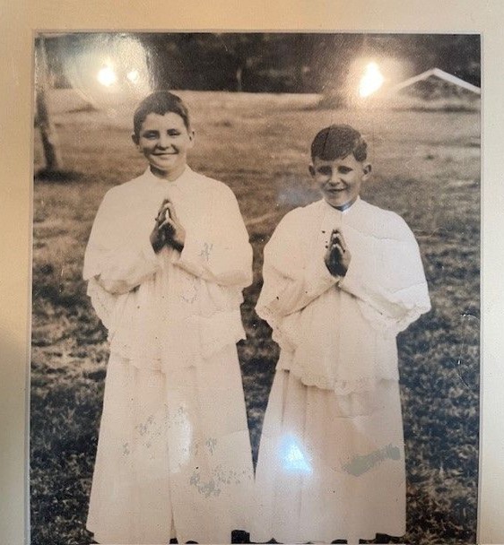 Brother Billy and Fred served as Altar Boys at
Don and Winkie LeFils wedding at All Souls.