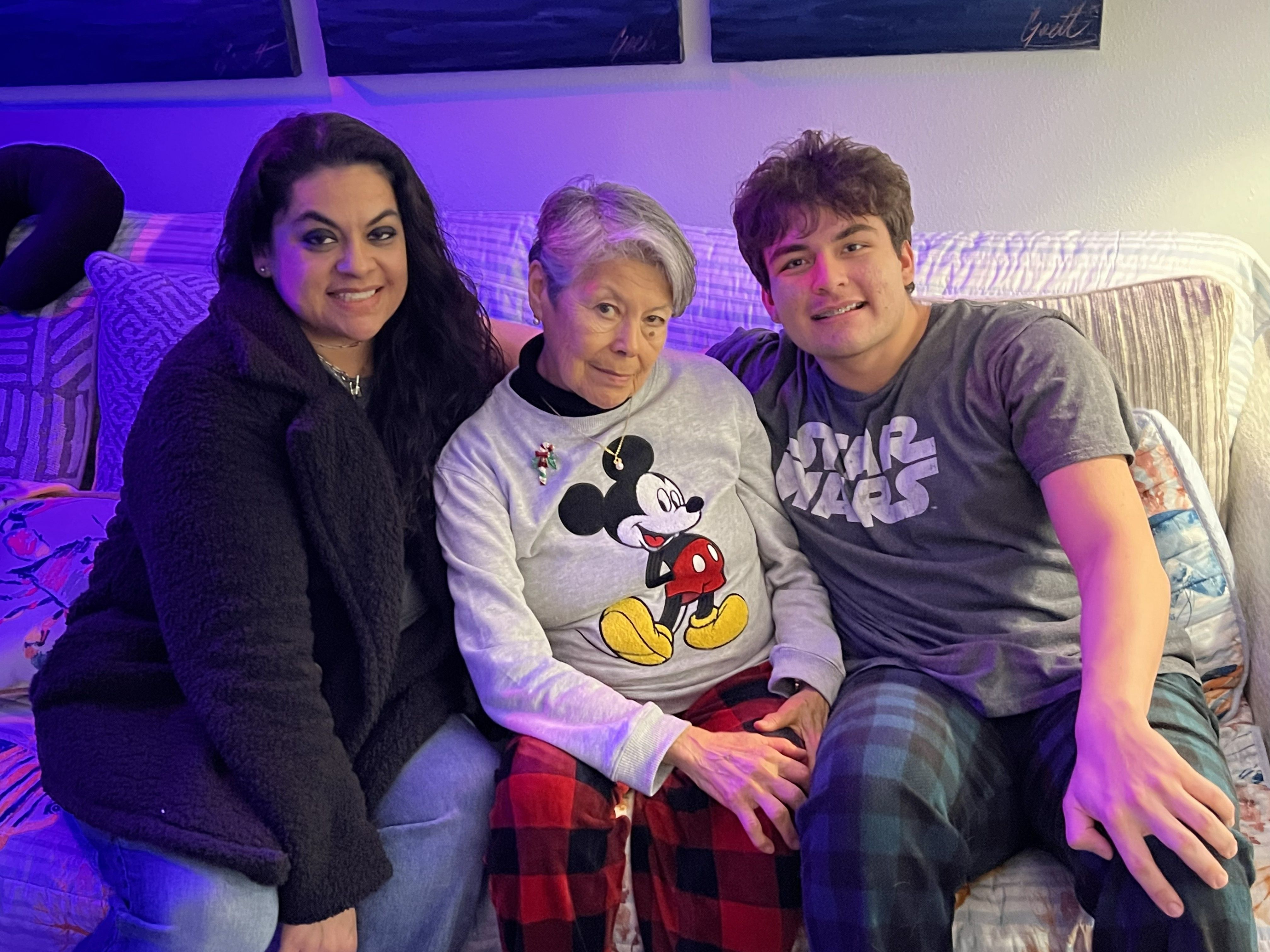 Gloria with her Daughter Mara and Grandson Atreyu