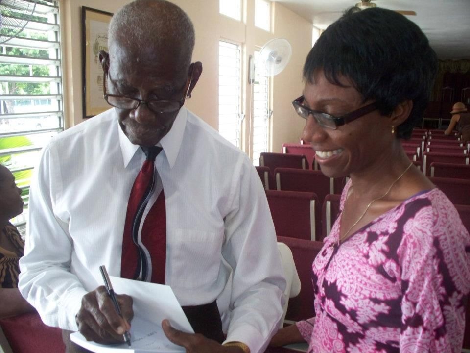 I feel so very blessed to have known this wonderful man of God, not just as a spiritual father, but as a friend. I met Pastor Eddie over 15 years ago  at Emmanuel Baptist church. I remember the first time I sang and he sought me out to encourage me, saying in that deep voice of his "Sister Rosie you don't just sing, you minister". At the time I was very timid, and his encouragements meant a lot. Over the years, whenever we spoke, he would always enquire if I was still singing. |¶| He was never too busy to listen and to give good and godly counsel. He was stately but humble and approachable. I will miss his humour and his wisdom. He was small in statue but gigantic in impact, a living example of what it means to be sold out for Christ. His sermons were deep and soul stirring, and his life was one of integrity and authentic Christian living and dedication. He was a general in God's army - with a quiet but dignified presence and rectitude that commanded the highest respect. His legacy lives on. |¶| I pray that the God of all comfort will comfort his dear wife Sister Fern, his children and other family members and friends.

Forever grateful.
