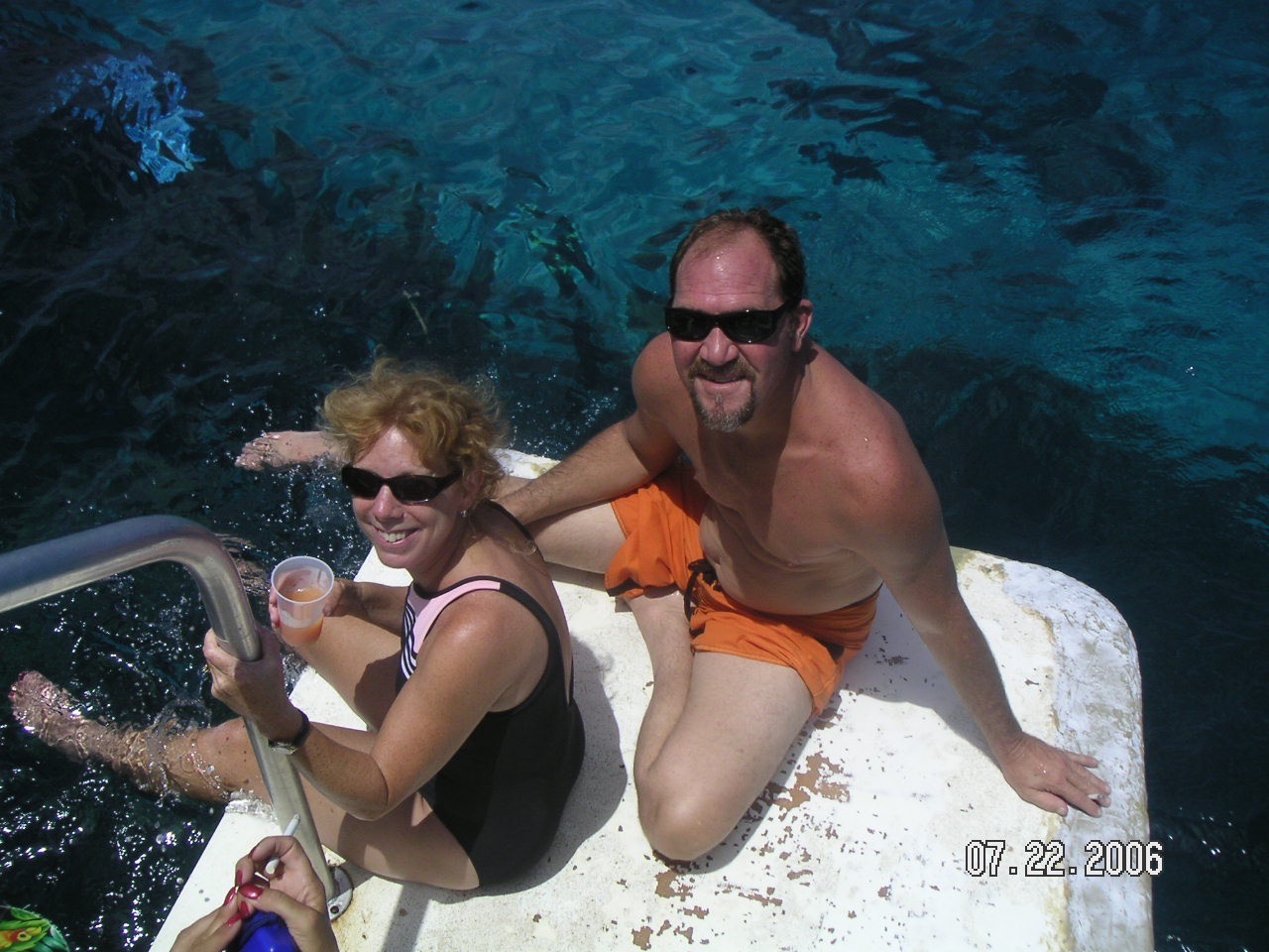 2006 Scott with his sister in law Leigh in Jamaica