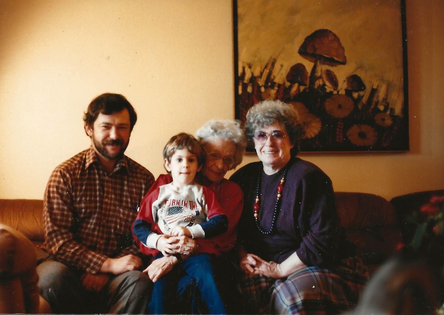 Bob with his mother Gene grandmother Maude and Bobby