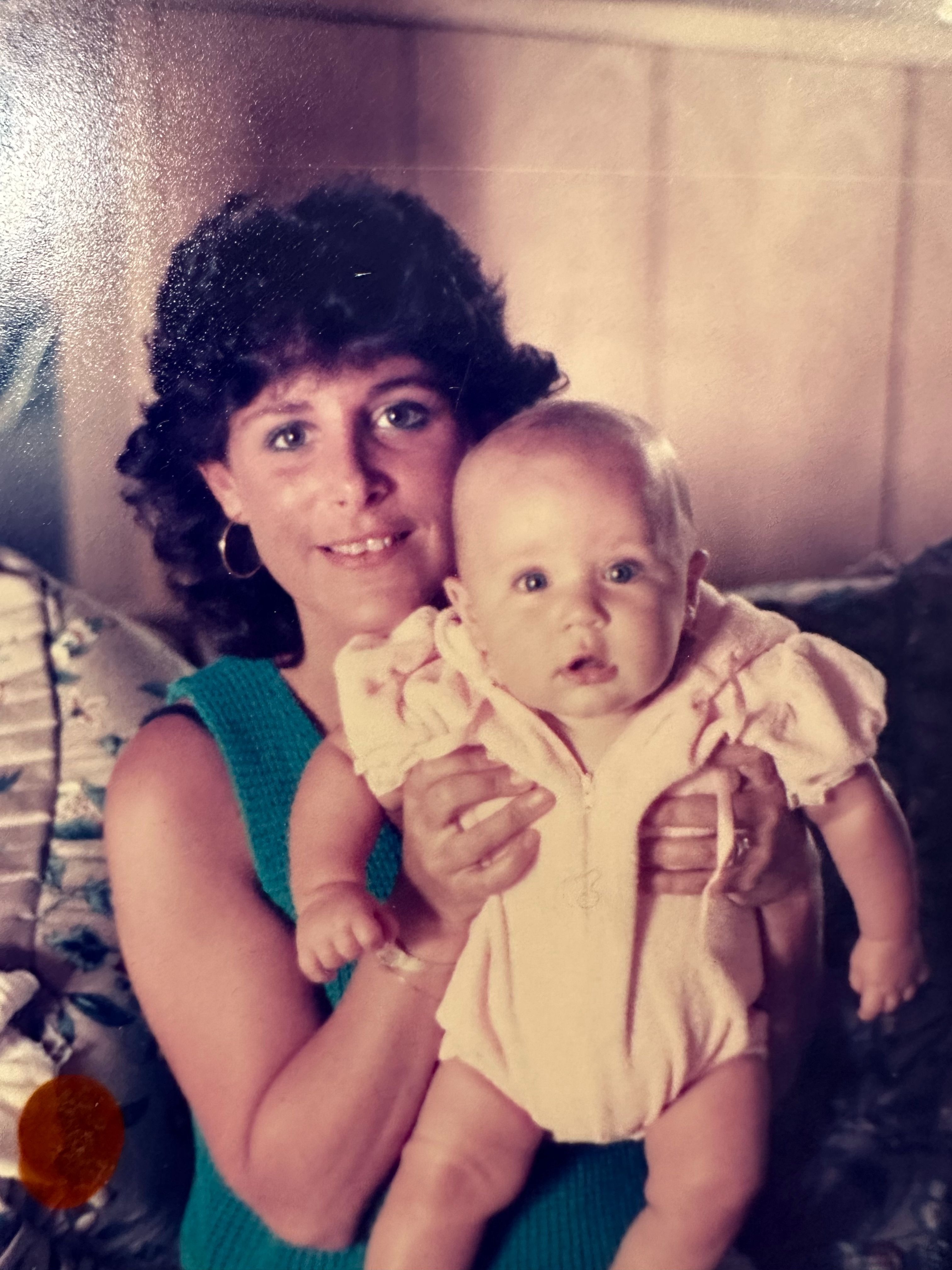 With her daughter, Jessie