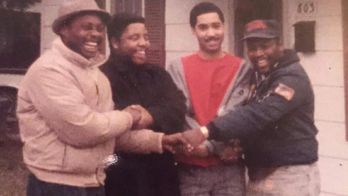 From left to right (Donald Ray Sims, Eric Austin, Dexter Merritt, and Michael Wimbley – also known as Eddie)
Some of the other Wimbley brothers that are not pictured above (Tommy, Ray, Don, Henry, and Roy – now deceased) were a part of this inner circle as well.