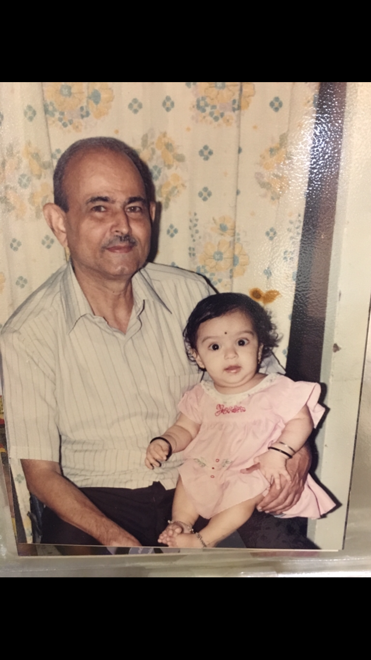 Dear Dada,
I know you are in a happier place in heaven, drinking chahaa and playing “patte” with Manda Aaji who you so dearly missed for the last 12 years. As your eldest granddaughter, you gave me so much love, I couldn’t have asked for a better childhood thanks to you and Aaji. A very respected man of few words that you were for the rest of the world, you still answered the unending silly questions of the six year old me, always gave me your last piece of “aamba”, played dongar ka paani with my friends and listened to my same stories for hours daily after we moved to Pune. 
After Aaji passed away, I saw a different version of you wherein I had to play the “Piku” to your “Bhashkorda” while our Shankar Kaka was there as always being your “Budhan”. 
Dada, I want to say your life has been an inspiration for so many and so is the beautiful family that you have raised. I am so proud of my Baba and Abhay Kaka for being such ideal sons and Aai and Sonal Kaku for wholeheartedly becoming the daughters you brought into the family. I am always intrigued at how easy going you were; how you were particular but still never imposing. You made the light blue shirt with navy sweater and the dentobac paste with baby brush a style statement! Your neatness, intelligence and humility always amazed me. You never boasted, but we now realise (after you are gone) how popular, respected and loved you were! 
Dada, your dementia took you away from us a while ago, but you were still there and now we miss your presence! I am sure Baba misses checking the camera every hour, Aai misses making your doodh poli before dinner. Now, there’s nobody in the room downstairs for Apar to peek into to ask “Dada jevle ka”. 
I will always regret not being around you in your last days but I’ll always be grateful for the beautiful 28 years you were with us. Ofcourse I would have loved it had you stayed “a little longer”.. 

Lots of love from your Proud granddaughter,
Apurva Avadhut “Digambar” Ketkar