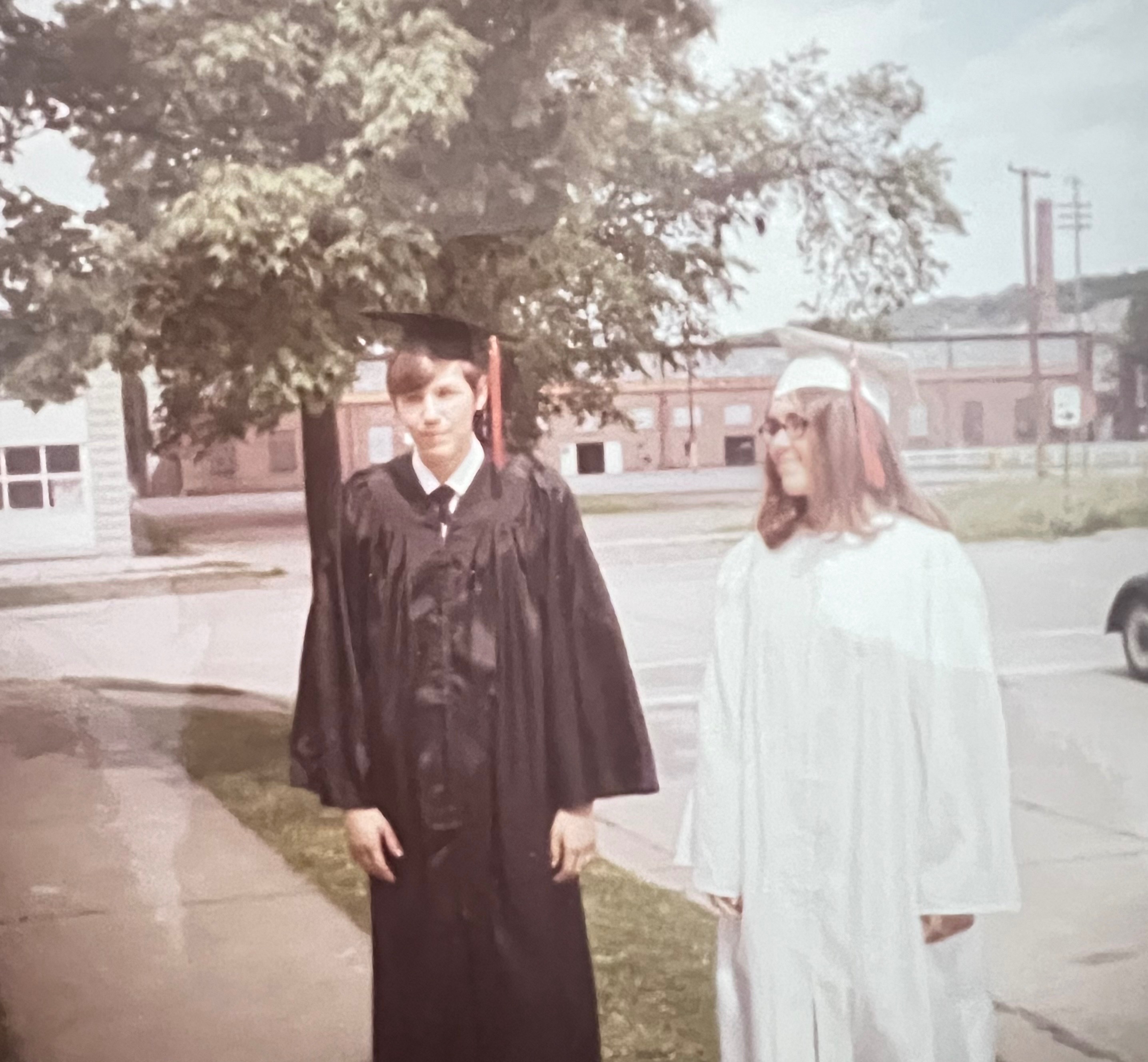 William and Kathy before graduation.
