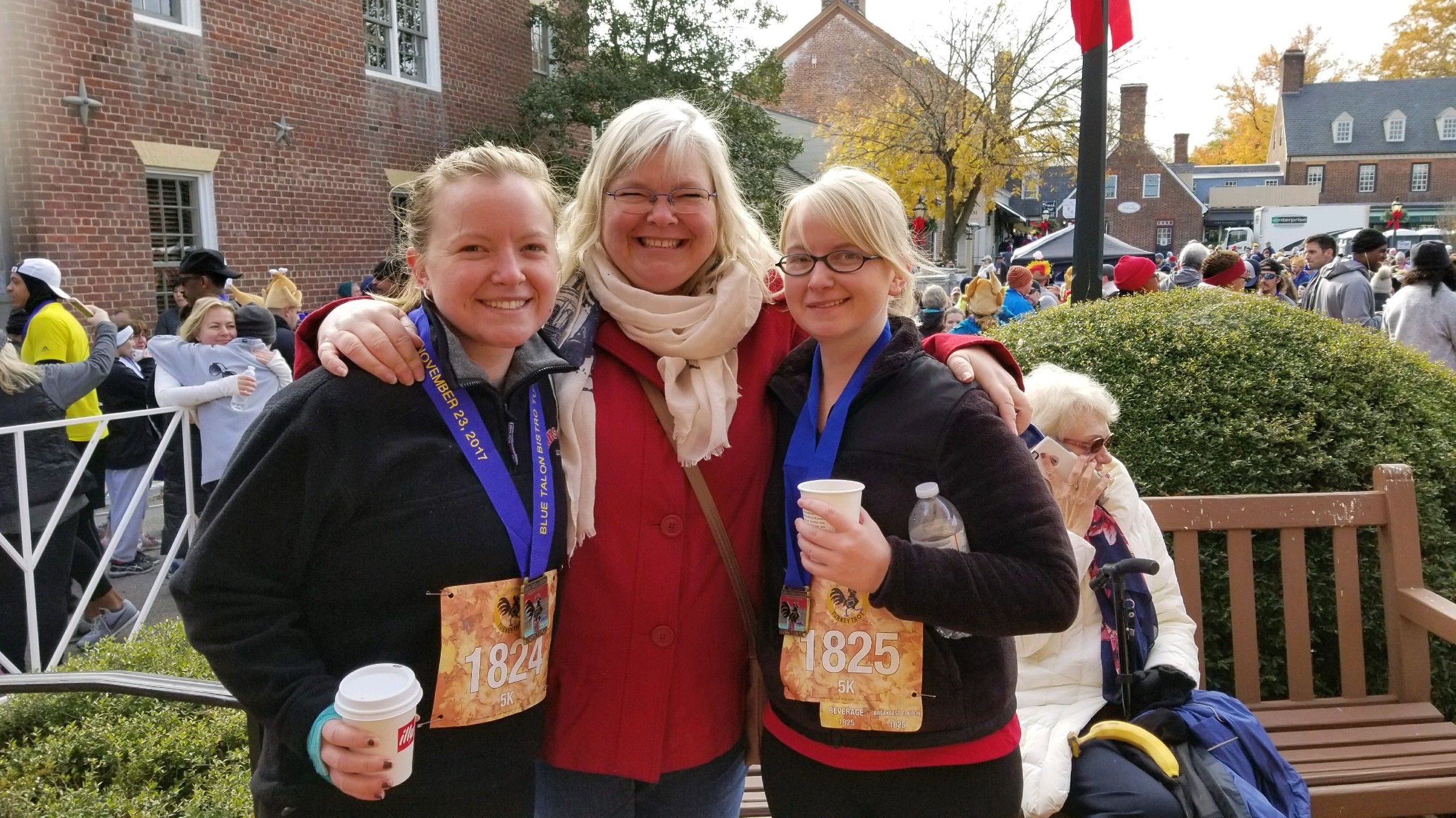 Every year mom would wait for us at the finish line of the Blue Talon Turkey Trot on Thanksgiving morning with the biggest, proudest smile.