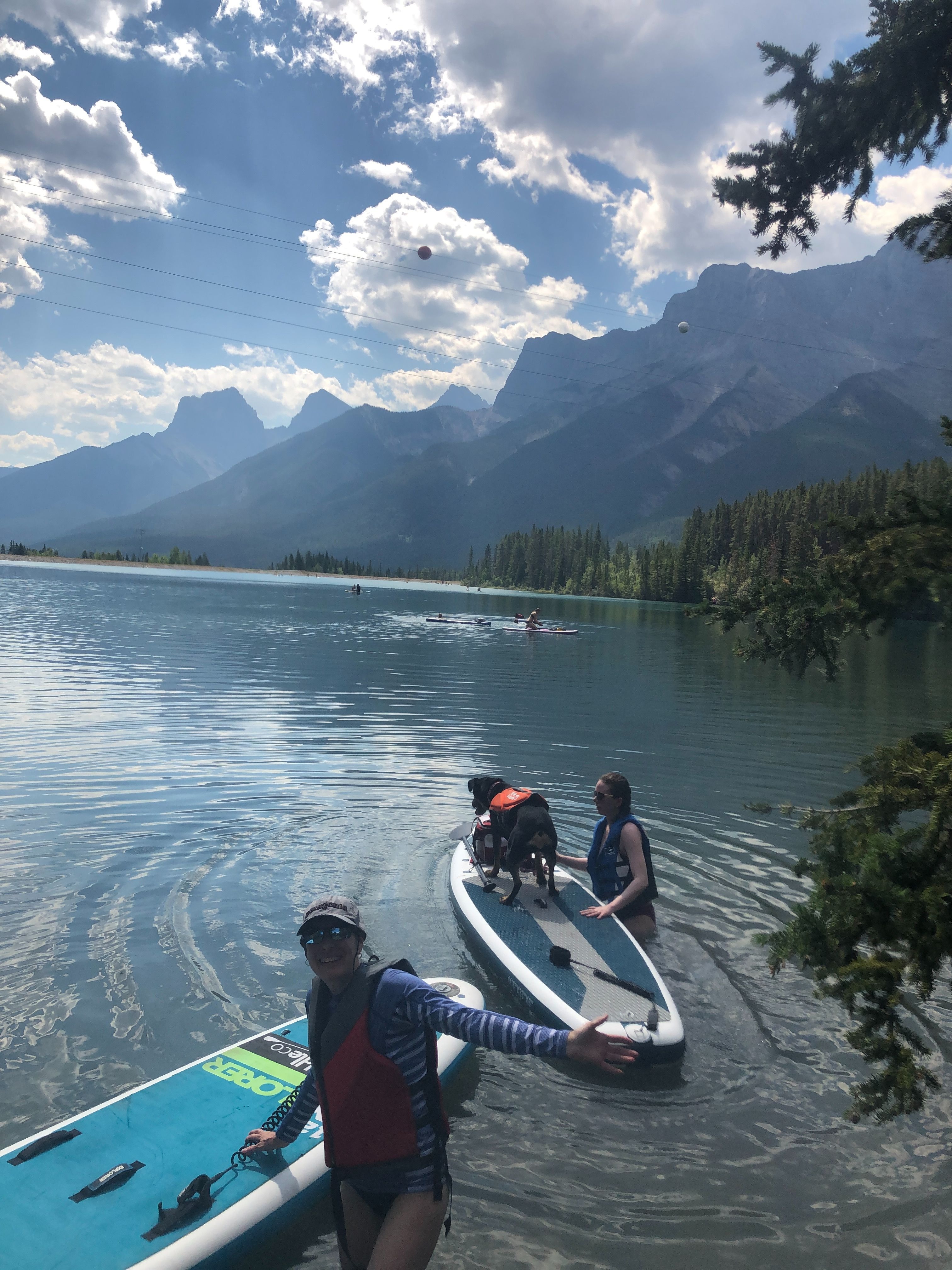 Josie loved being on the paddleboard. What a fun day!