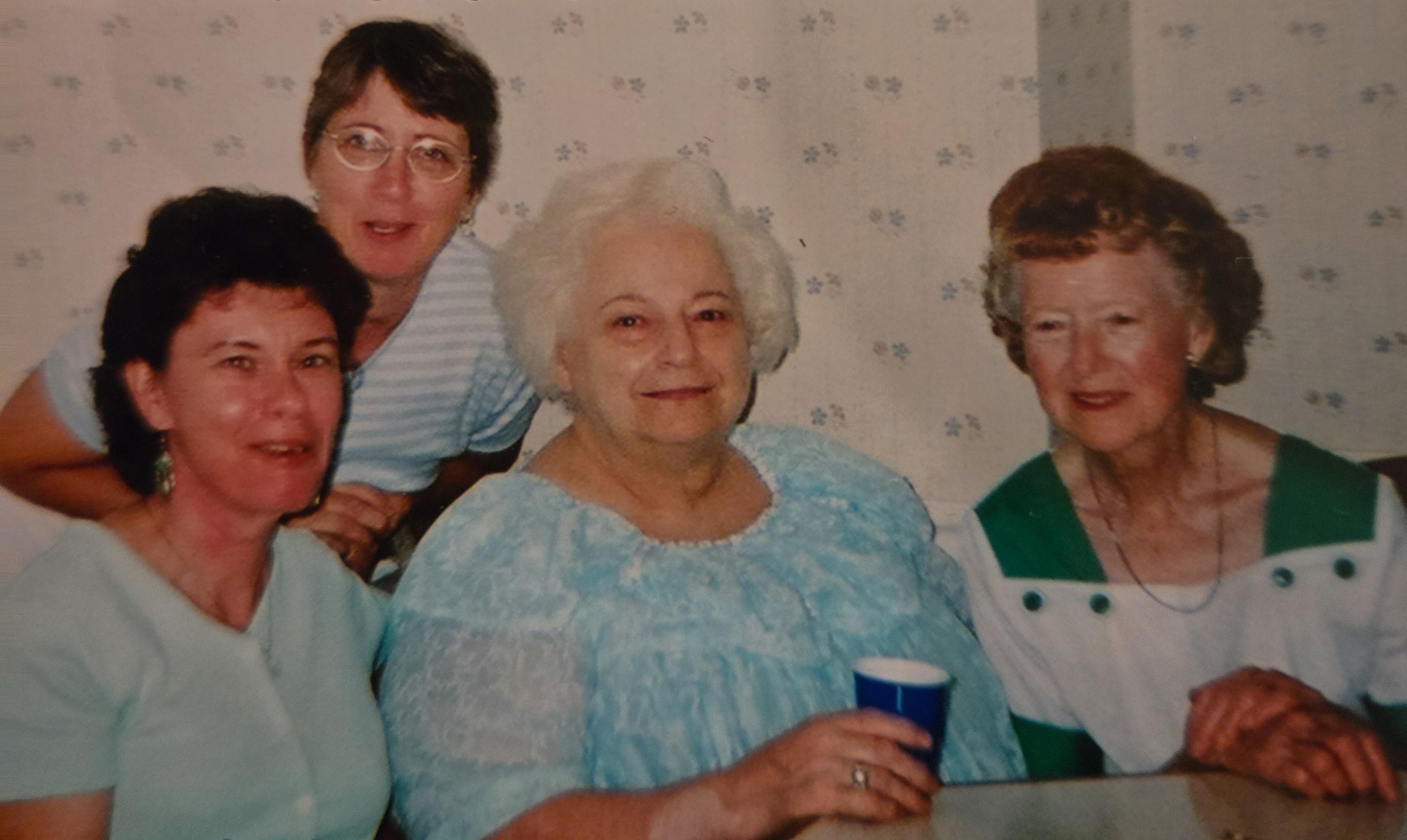 More friends - Margie with Karen Quinn, Shirley Horwath, and Lillian Osborn.