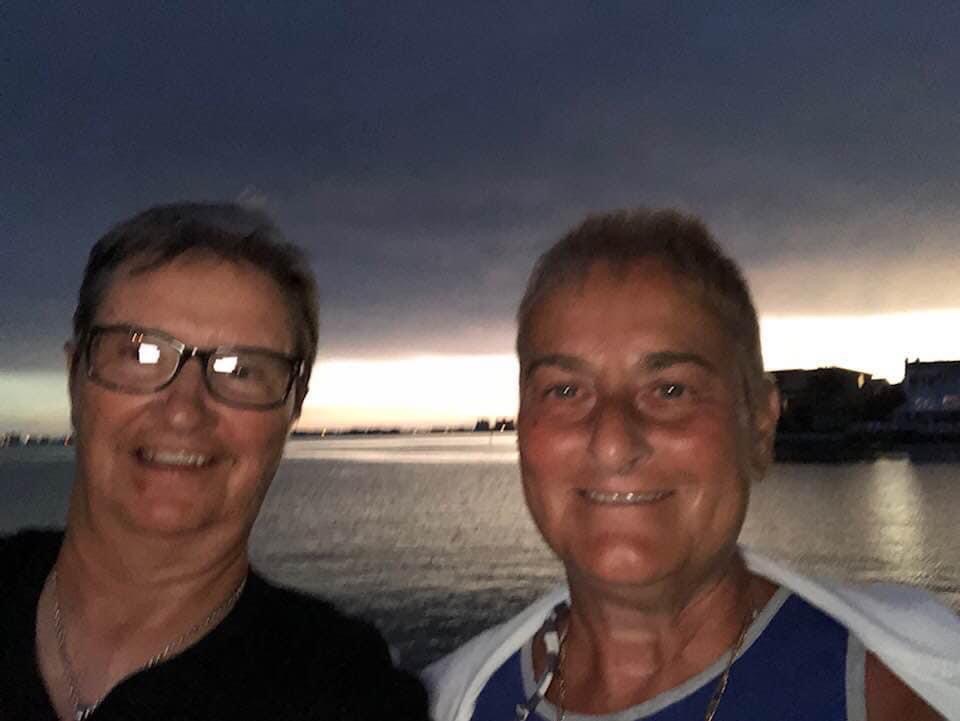 Gulfport with my bud..heading to dinner after a storm..