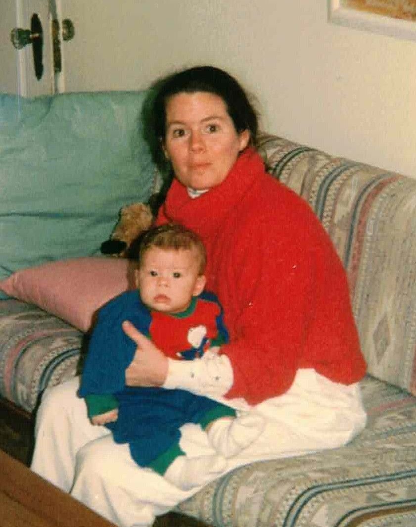 With a baby Nathaniel ca 1990.