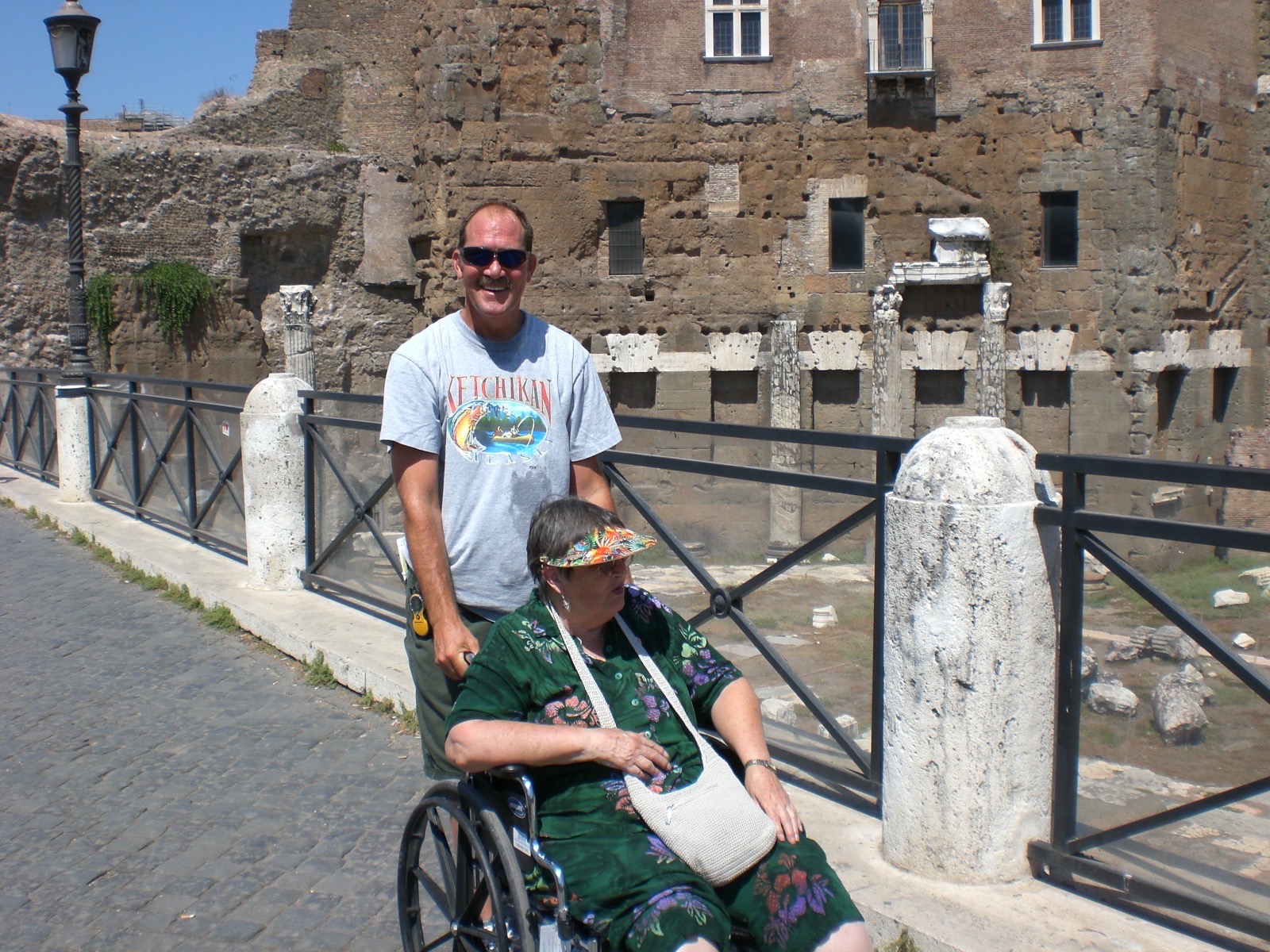 2007 Scott and his mother checking out the ruins in Rome