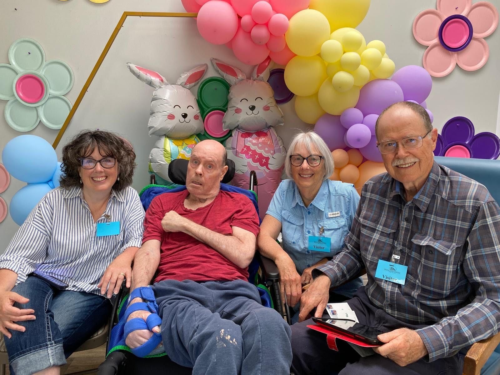We had a wonderful visit with Don the week before he passed away. With difficulty he placed his hand over mine and he said, "I love you, Wendy".