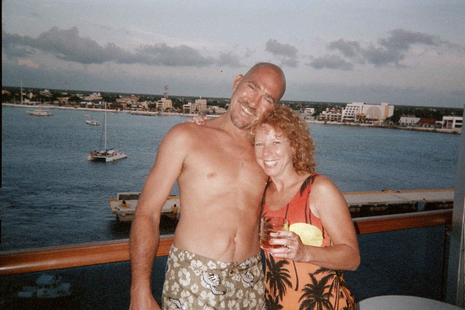 2001 Scott with his sister in law Leigh on a Caribbean Cruise