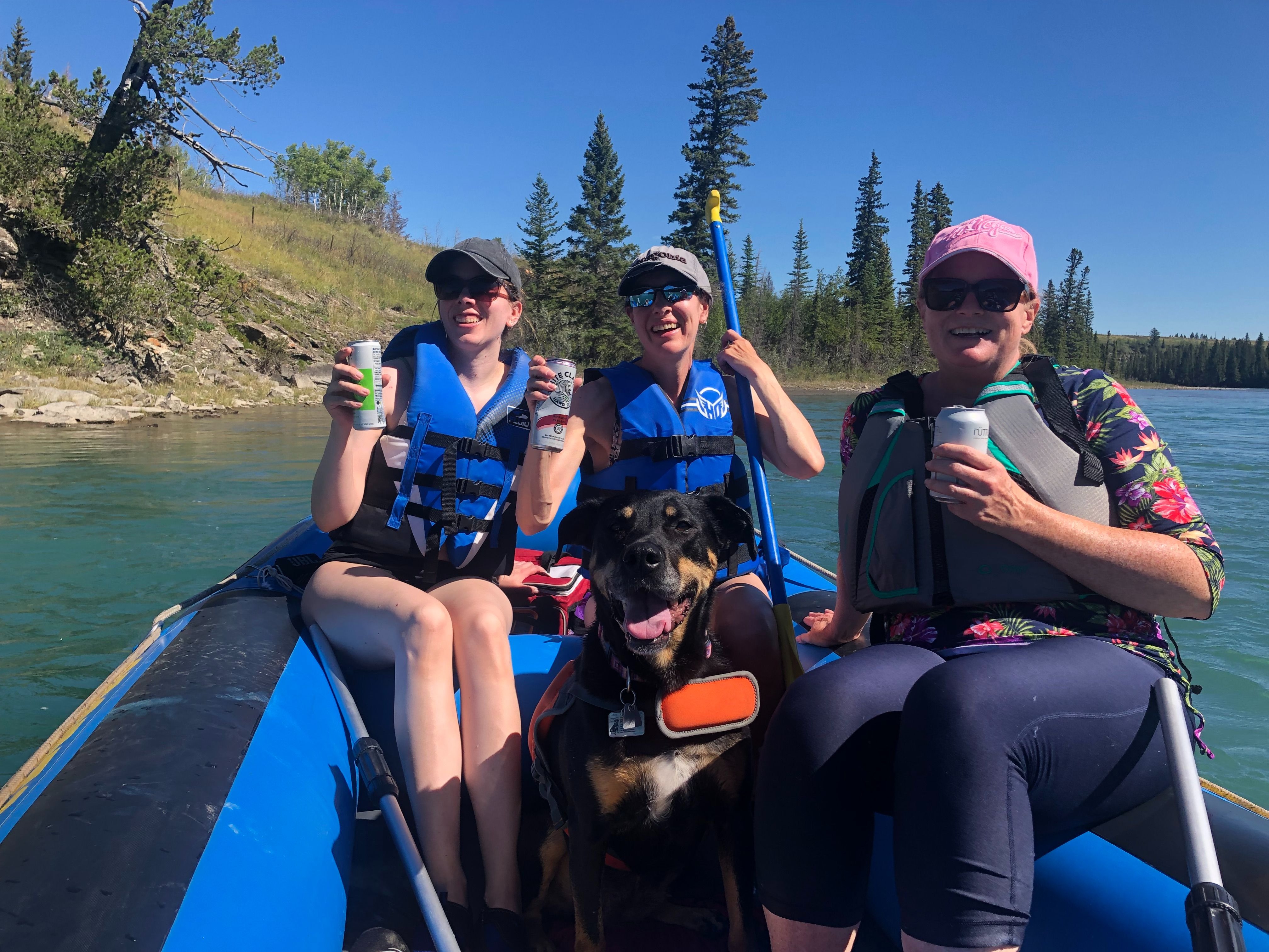 Great day on the water floating.