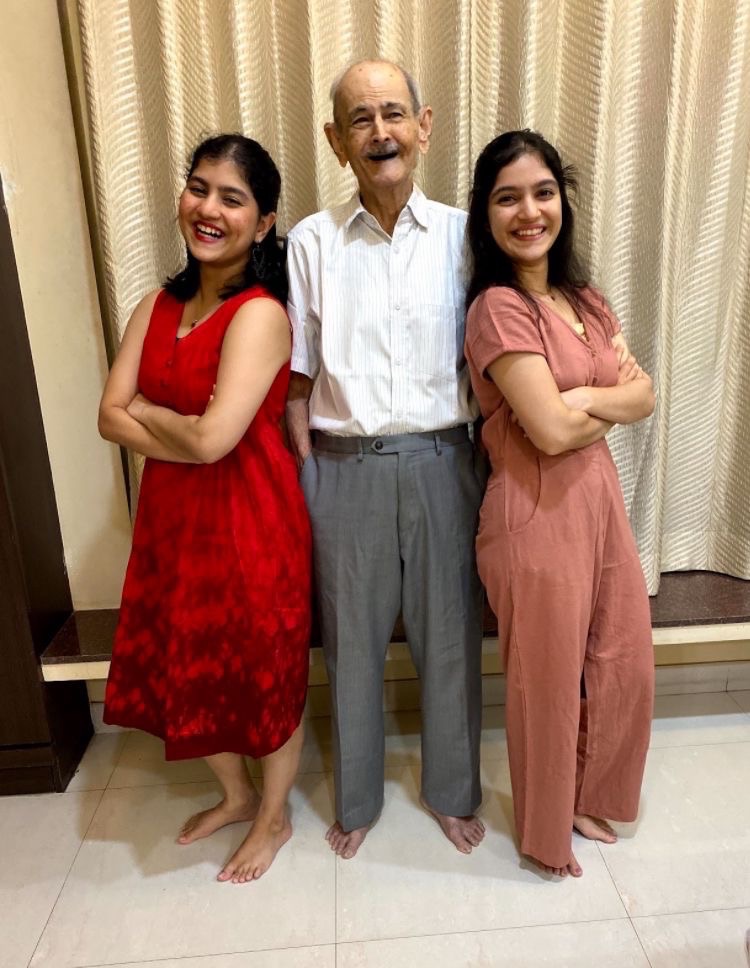 Dearest Dada, 

It breaks my heart to see your warm smile only in a photo frame now. 

I will miss you every day. 
 
I am short of words to express what you mean to me and how comforting your presence always was. 

Thank you for everything. 

PS : I know you are beaming from ear to ear with Manda Aaji now and also after seeing me struggle write 12 lines over a good 120 mins. 

Love,
Aparna
