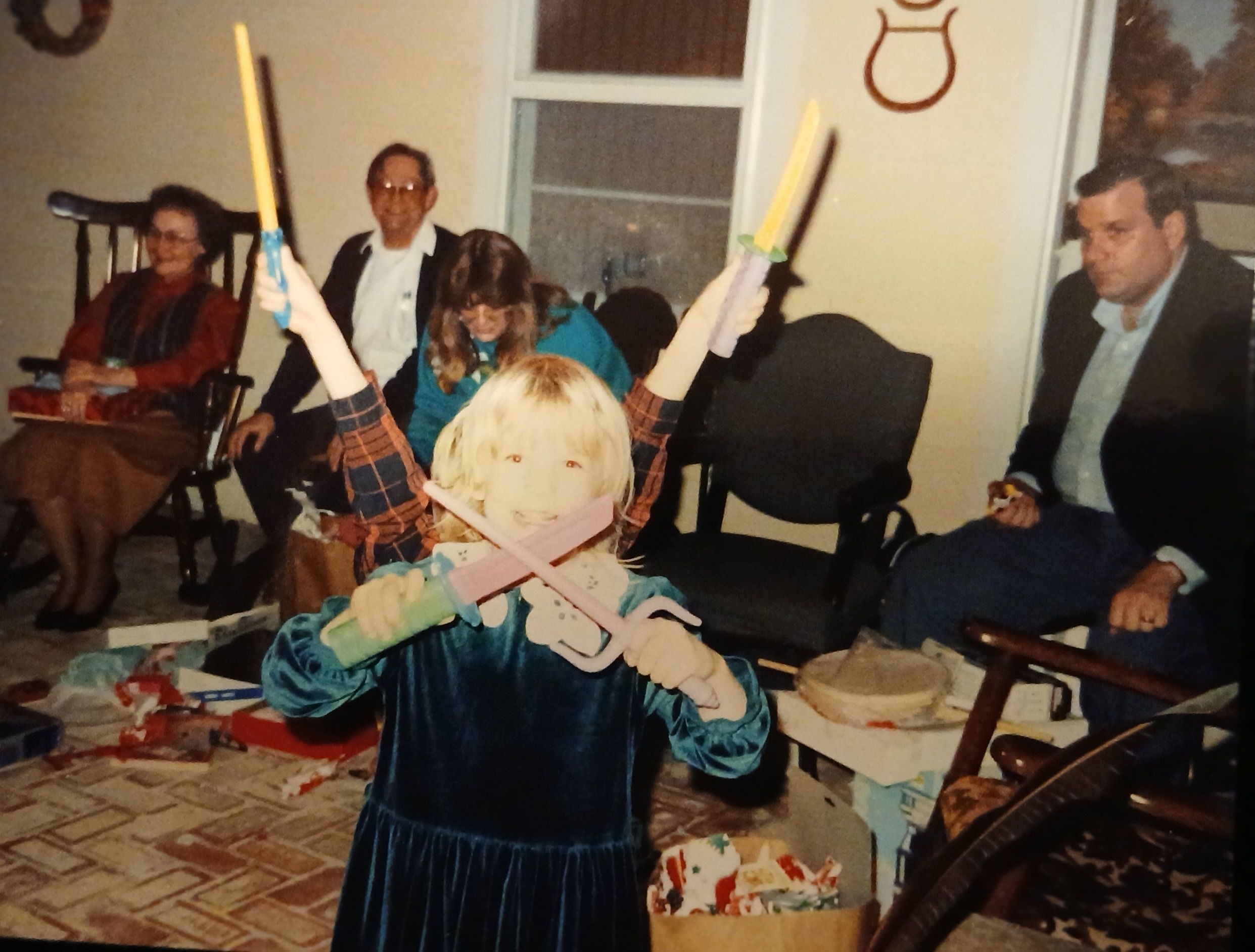 Maxine, Papa, Robert, Michele and Adrienne
Christmas 1990
Wichita Falls, Texas