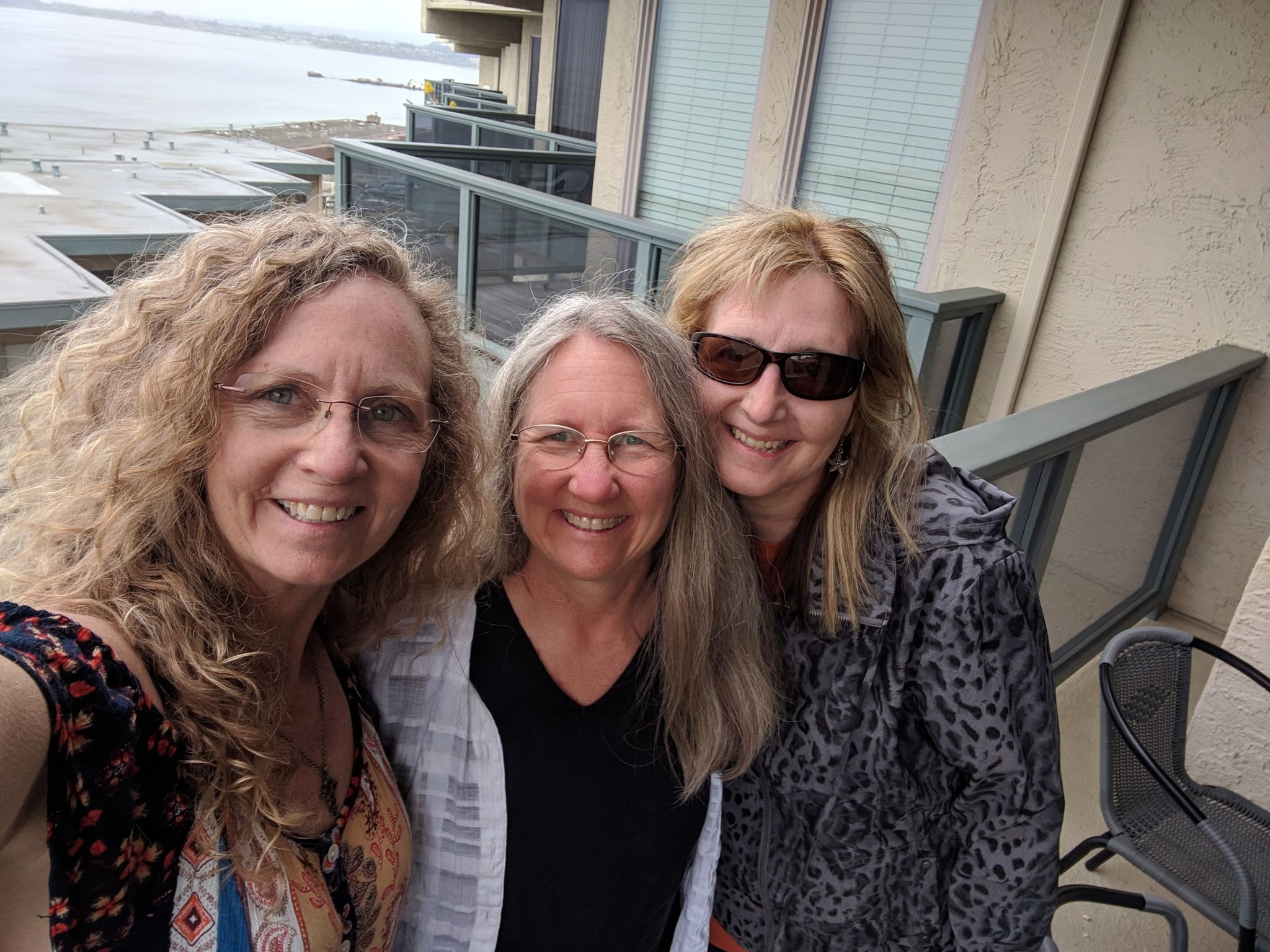 Kay Moore, Cindy Liggett (Moore) and Katrina. This picture was taken in Aptos where we got together for a girls weekend. Scott took my husband and kid salmon fishing and we escaped! Such a fun weekend, reconnecting, playing games, shopping, and walking on the 
beach. 