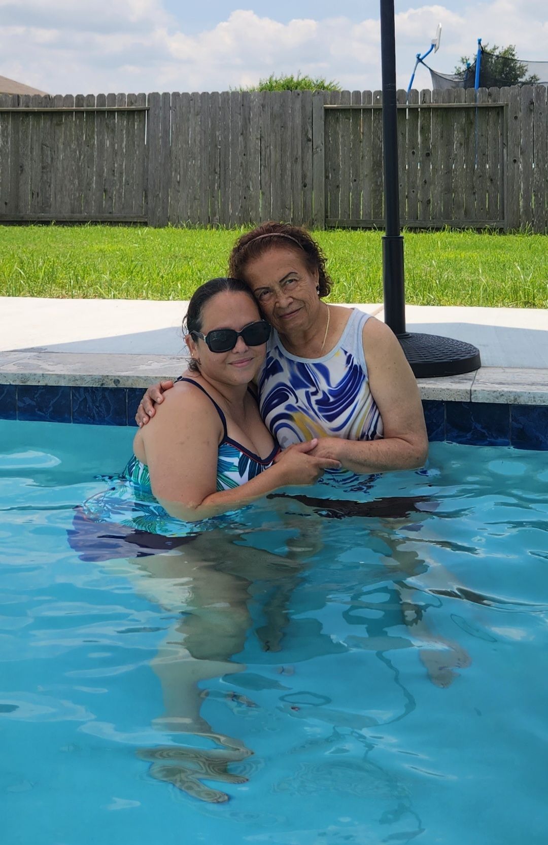 She enjoyed being in the pool! 