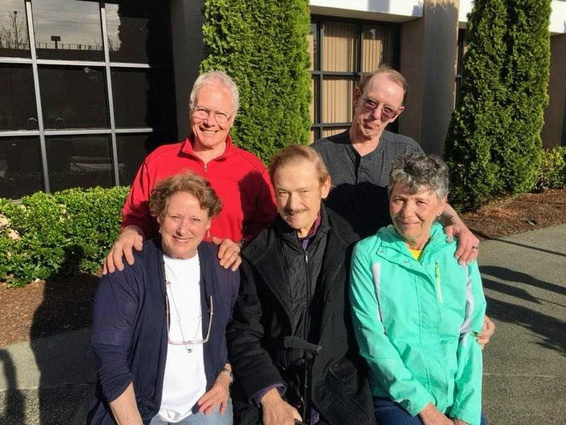Visiting family: sister Marianne and husband Tom; brother Tim and wife Janet.