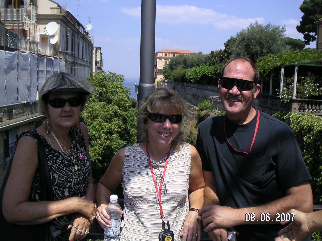 2007 Scott with his sister Matalea and sister in law Leigh in Sorrento Italy.