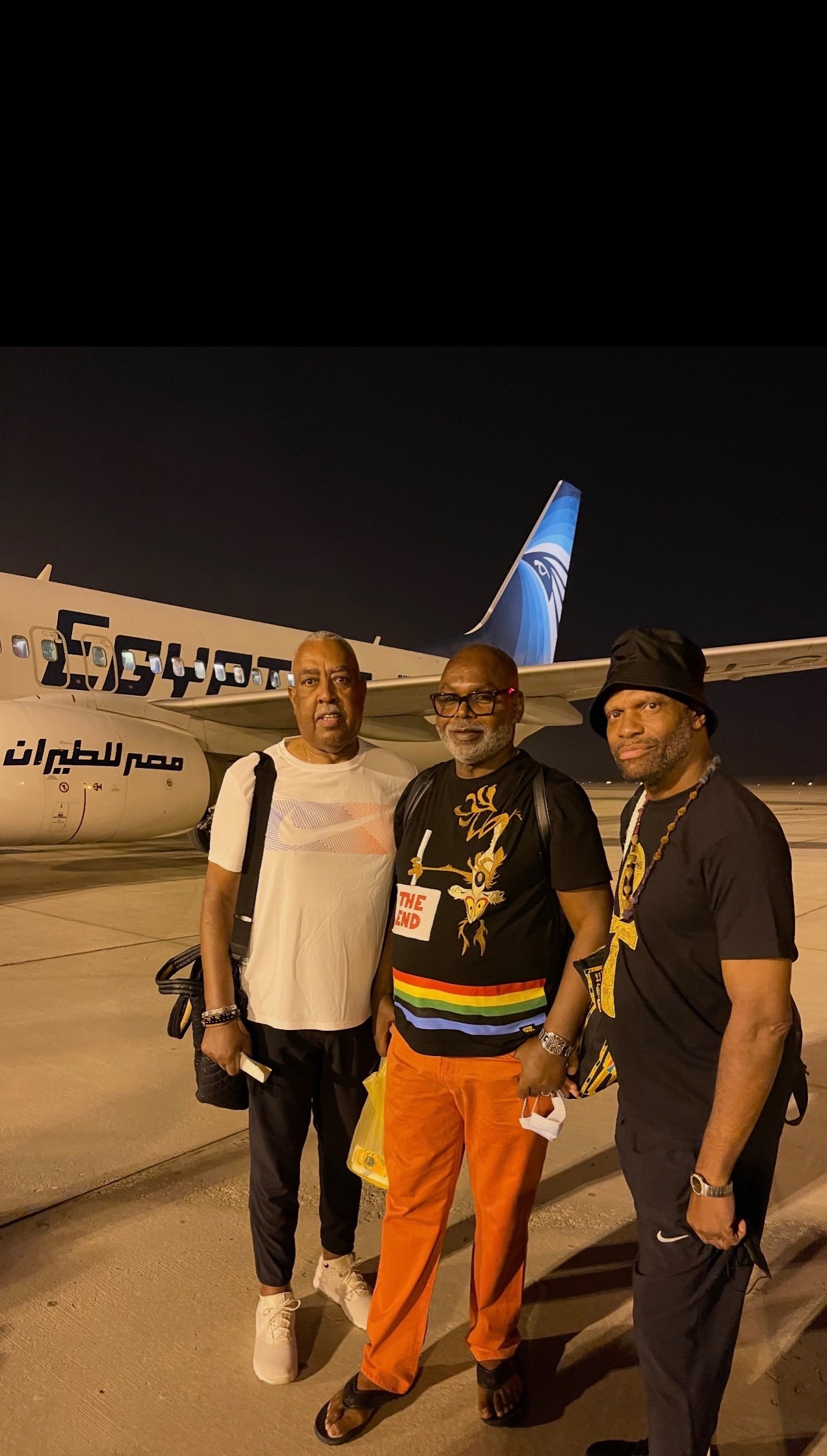 Hansy, Rock and Jay in Cairo Egypt.