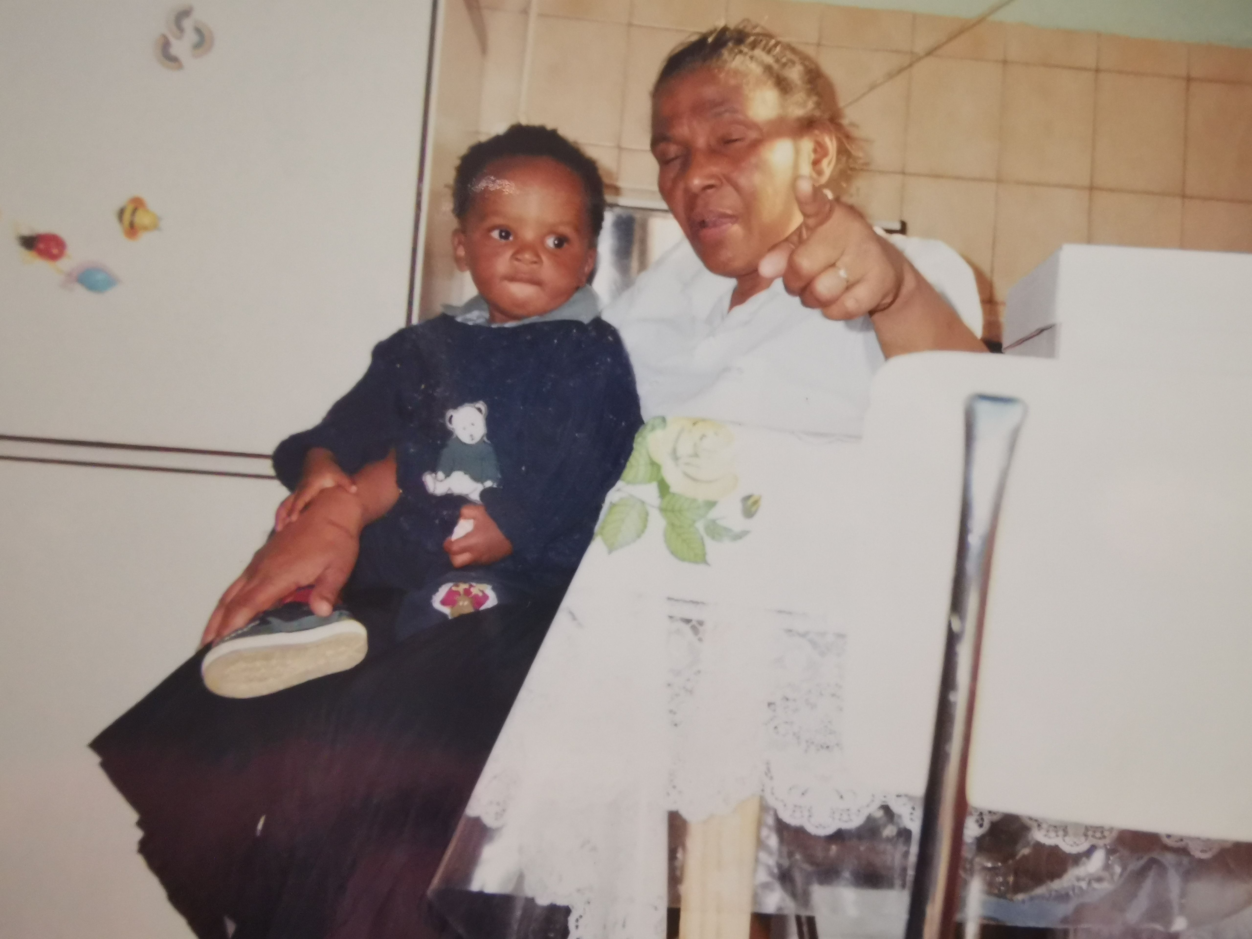 Gogo with Simphiwe.