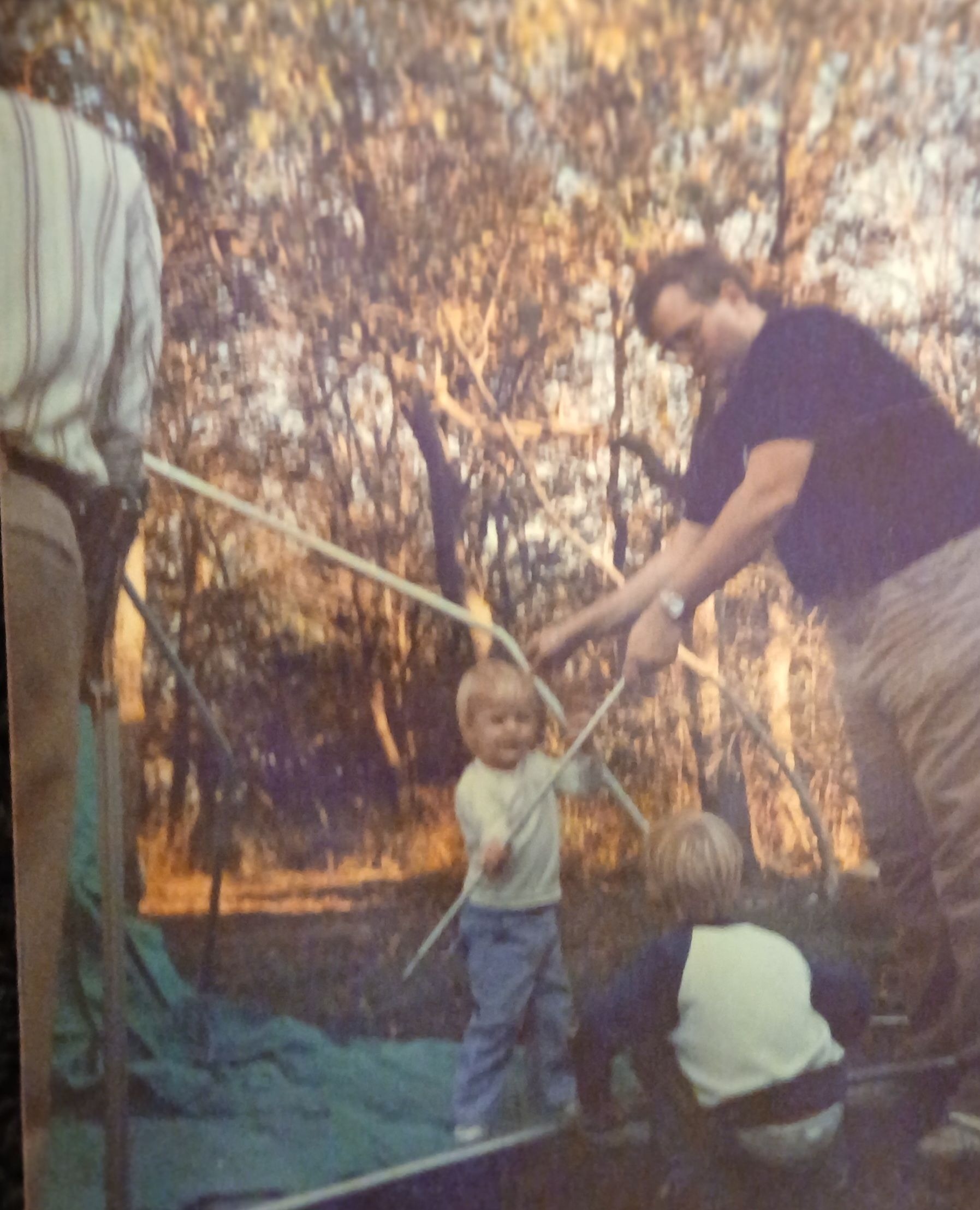 Papa, Robert, Patrick and Adrienne
Camping November 1987