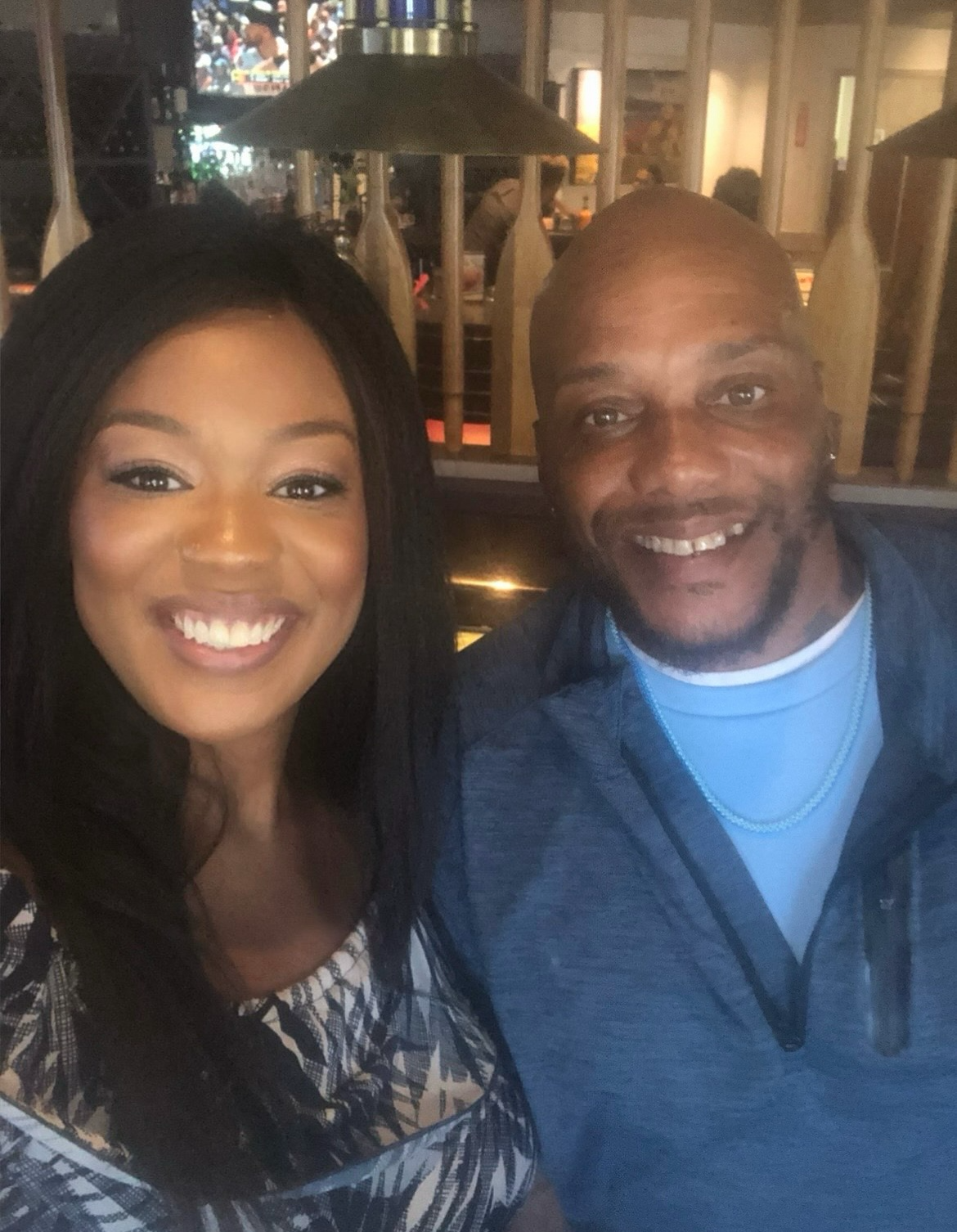 Ernest with his daughter, A-Nisha Knox.