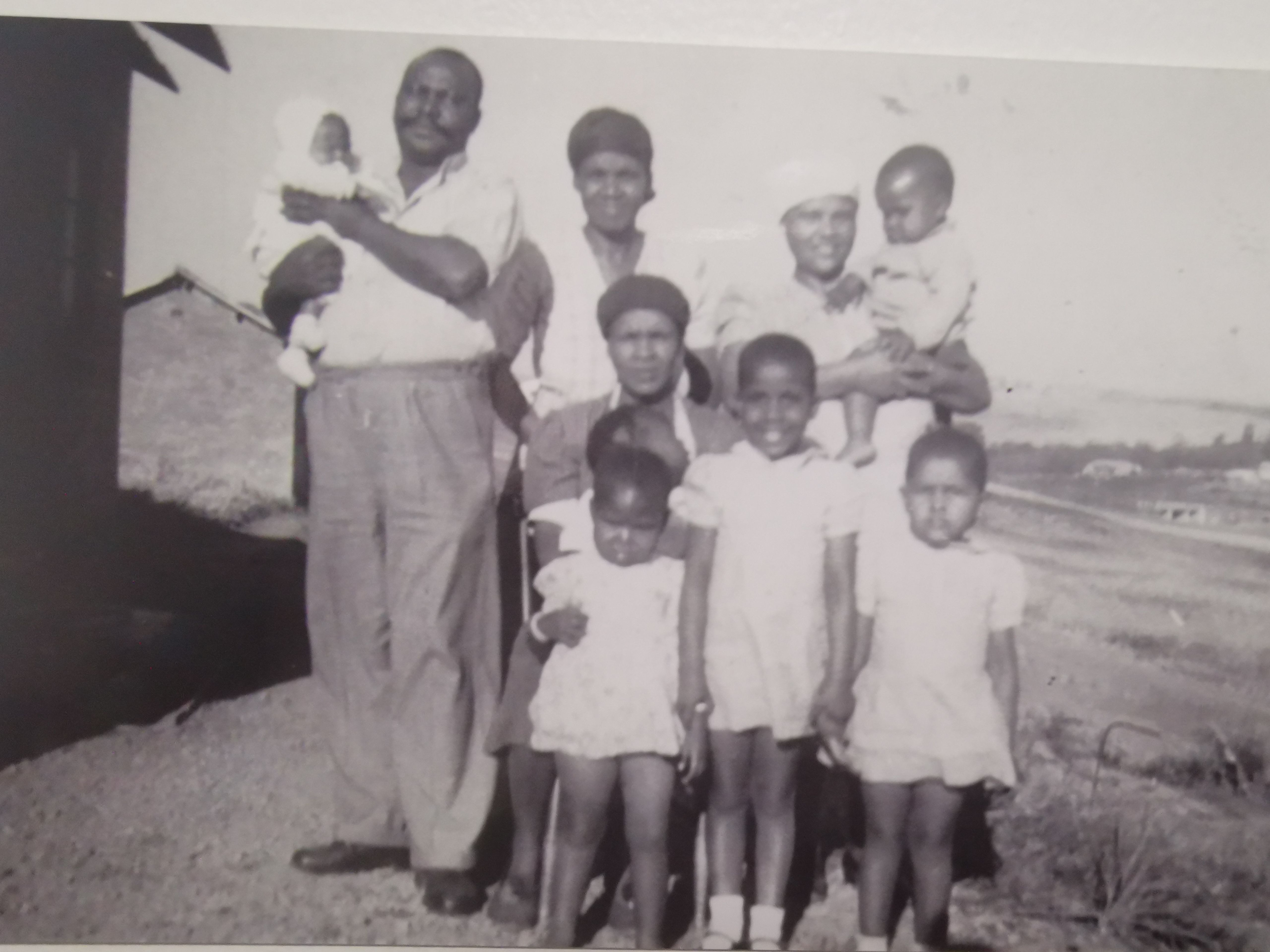 Nana in her younger years with parents and her siblings.