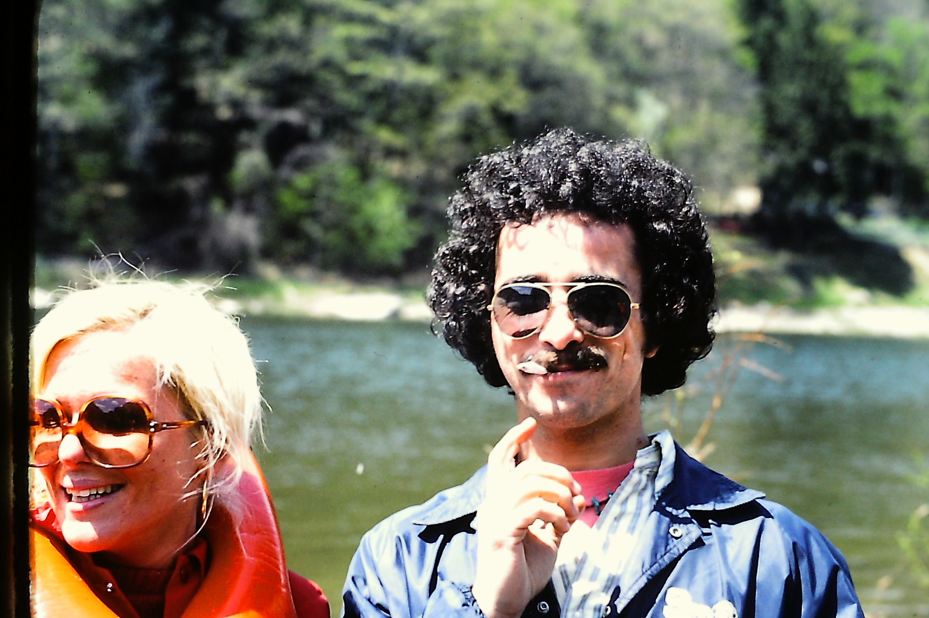 Franco & Judy canoeing the Delaware