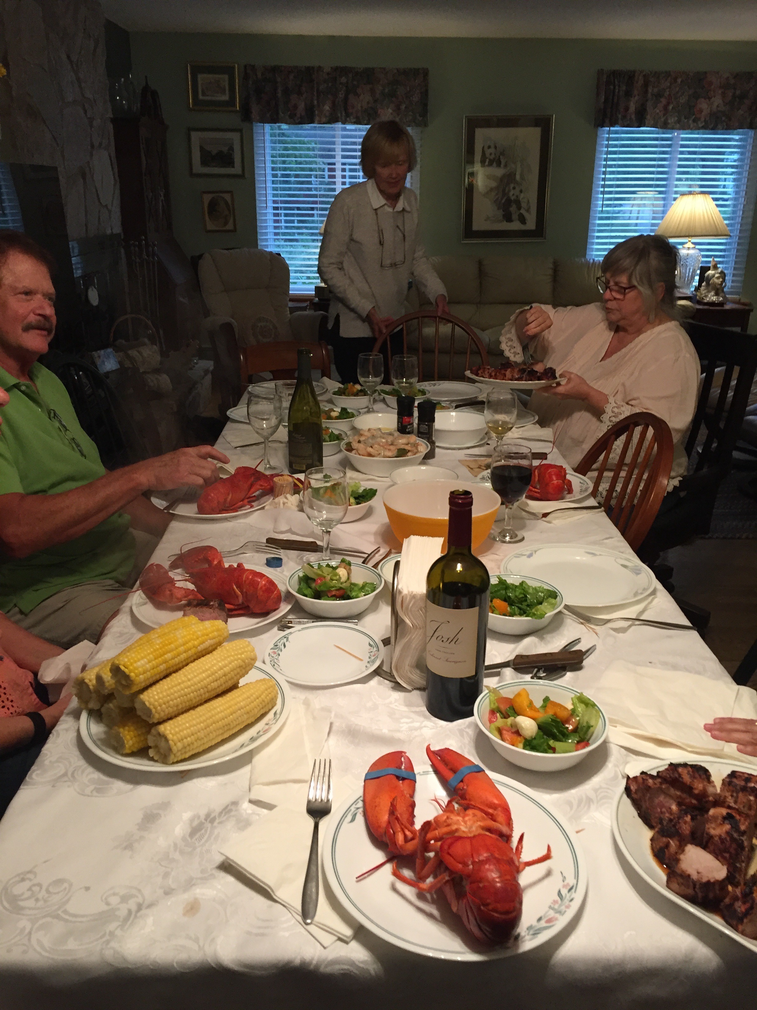 Rod always made sure there was plenty of lobster for his cousins to enjoy!