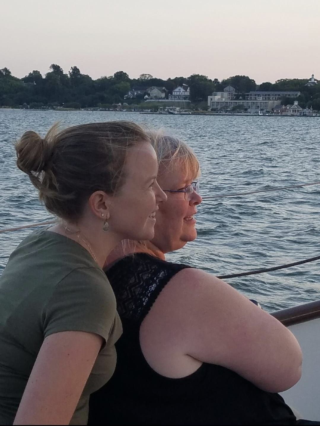 One year, Kayla and I surprised my mom with a sunset sail on the Alliance for her birthday. She was so incredibly happy.