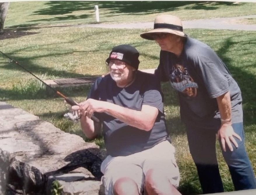 Wetting a line at the Yellow Bridges Creek