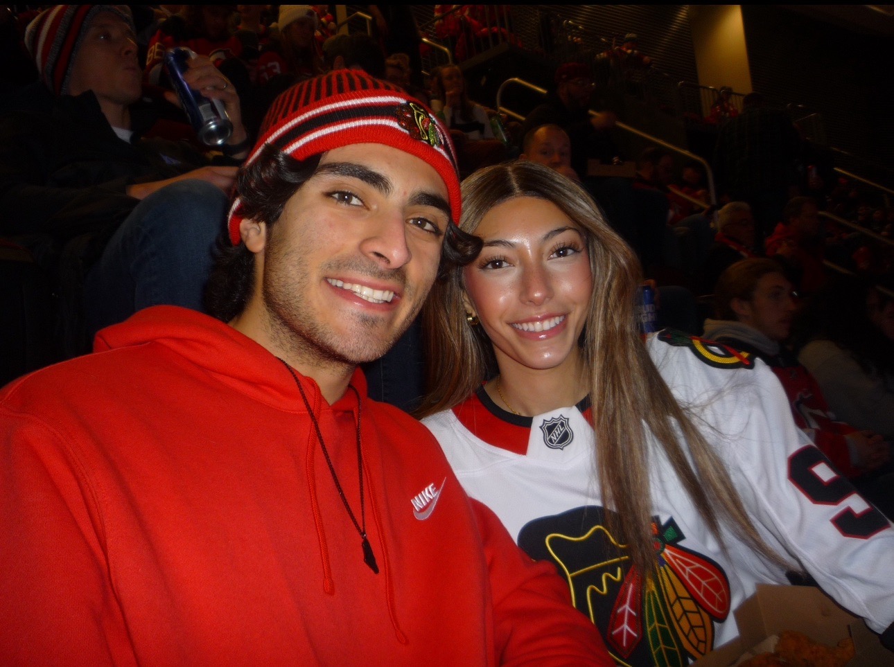 My habibti Maisa, even though this is from a hockey game we originally bonded over basketball. It’s tough for me to admit but Maisa actually challenged me in my knowledge of basketball. That’s what I loved most about her, she always kept me on my toes and surprised me with her admiration. Her kind heart and strong spirit will inspire me forever. I love you Maisa ❤️