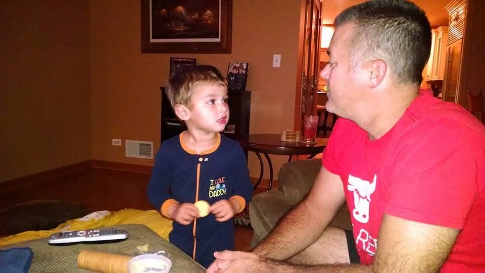 Grandpa's babysitting service
