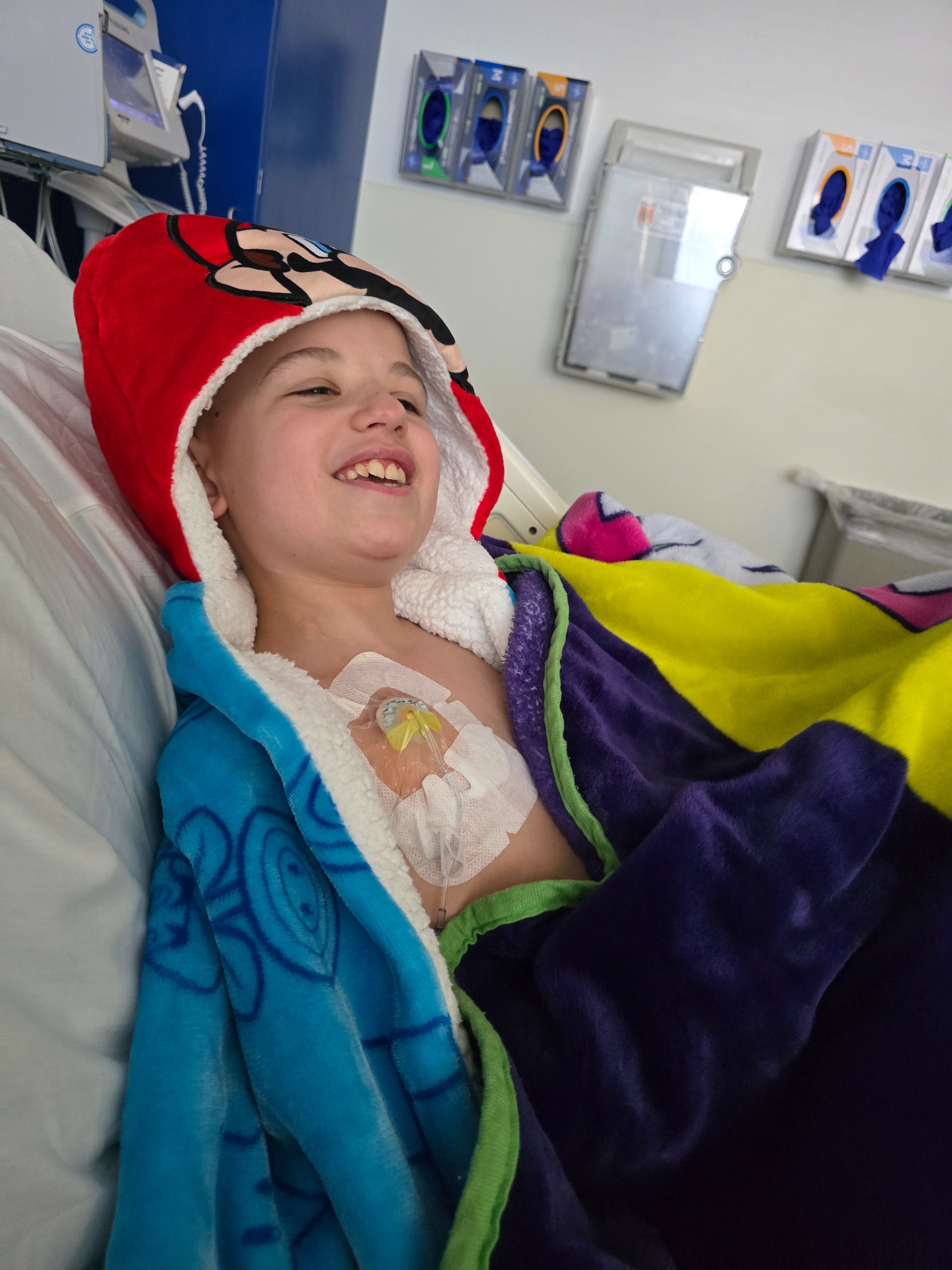 Valiant warrior smiling through it all ❤️