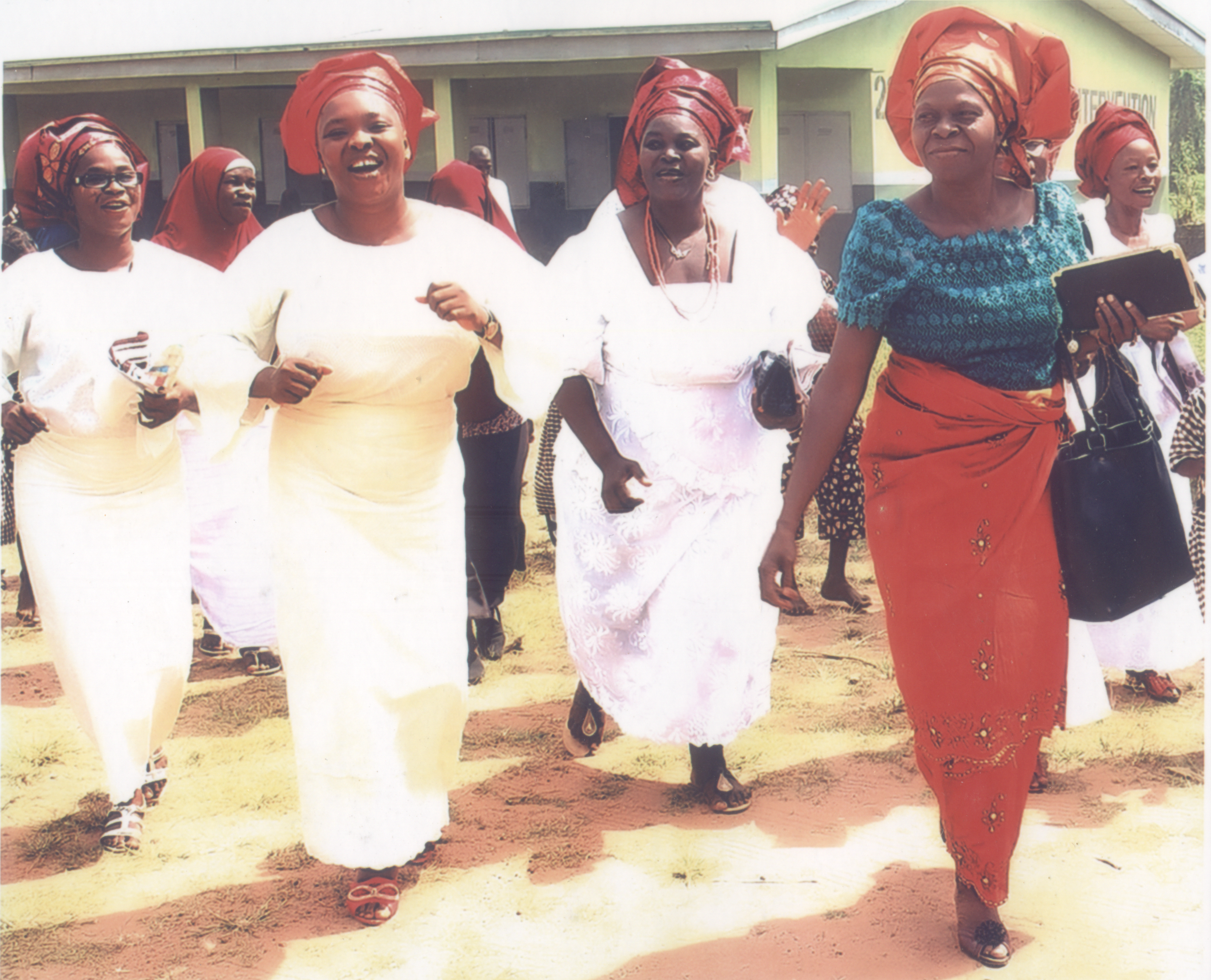 Her Retirement ceremony in 2016, dancing with co-teachers